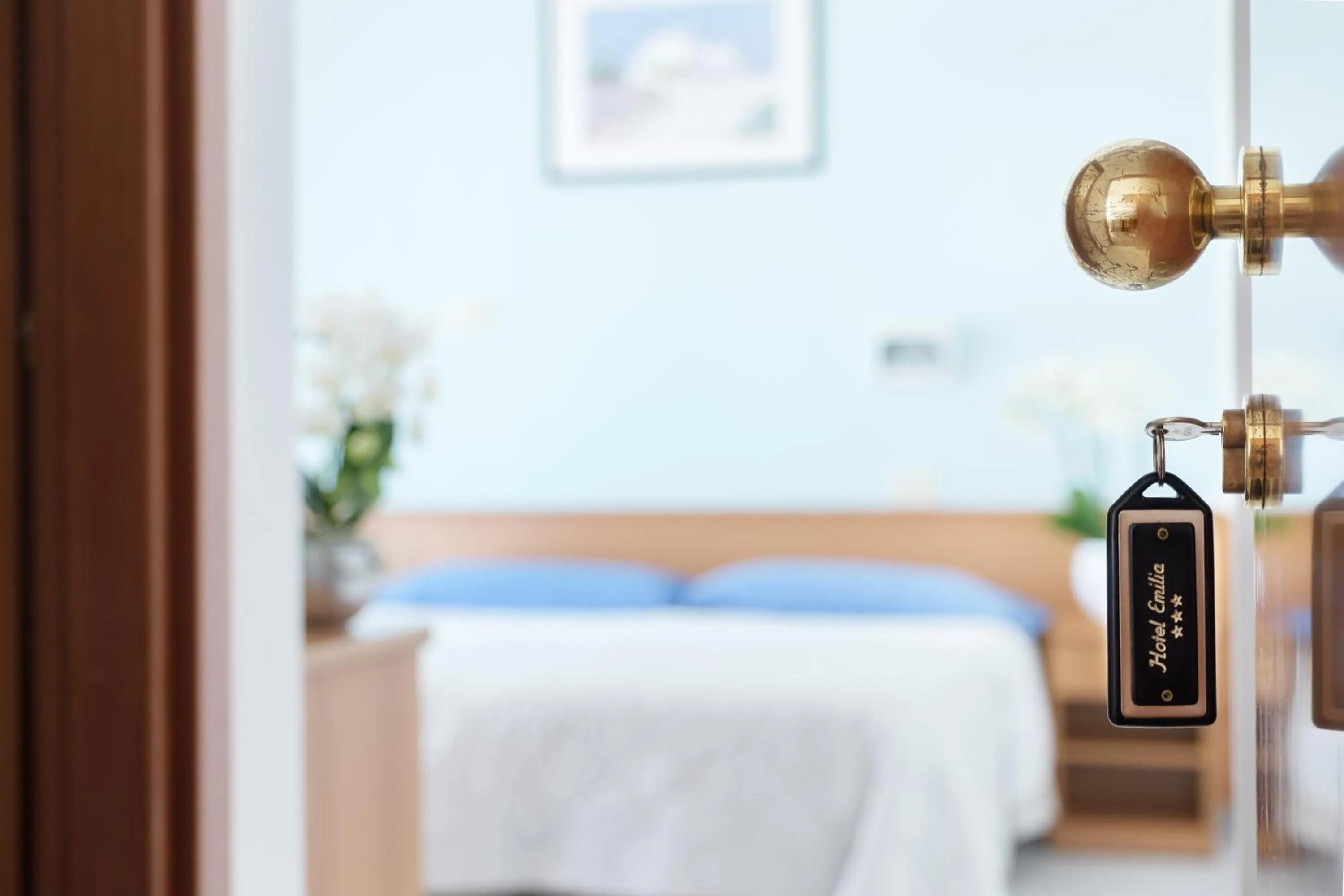 Decorative detail, Bed in Hotel Emilia