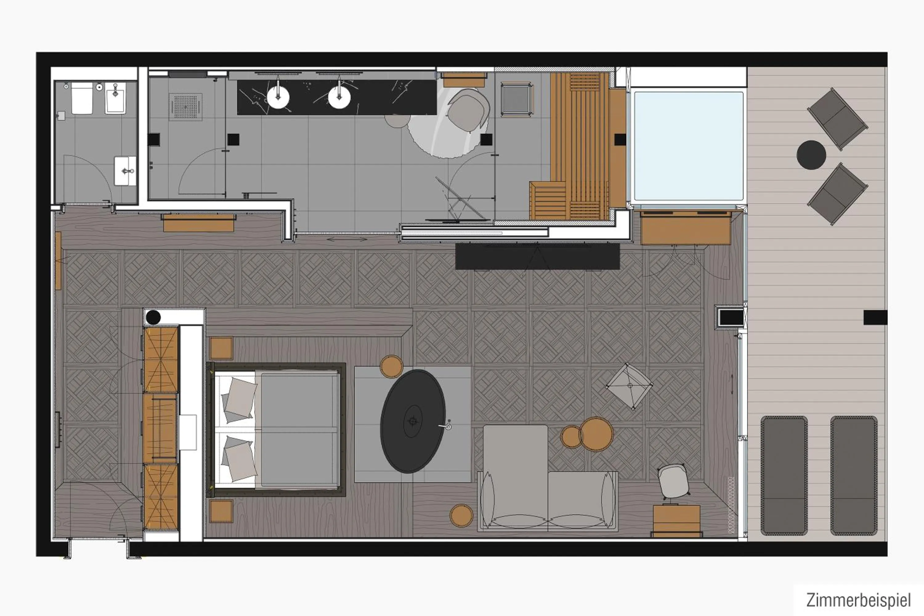Floor plan in Wellness- & Sporthotel Jagdhof
