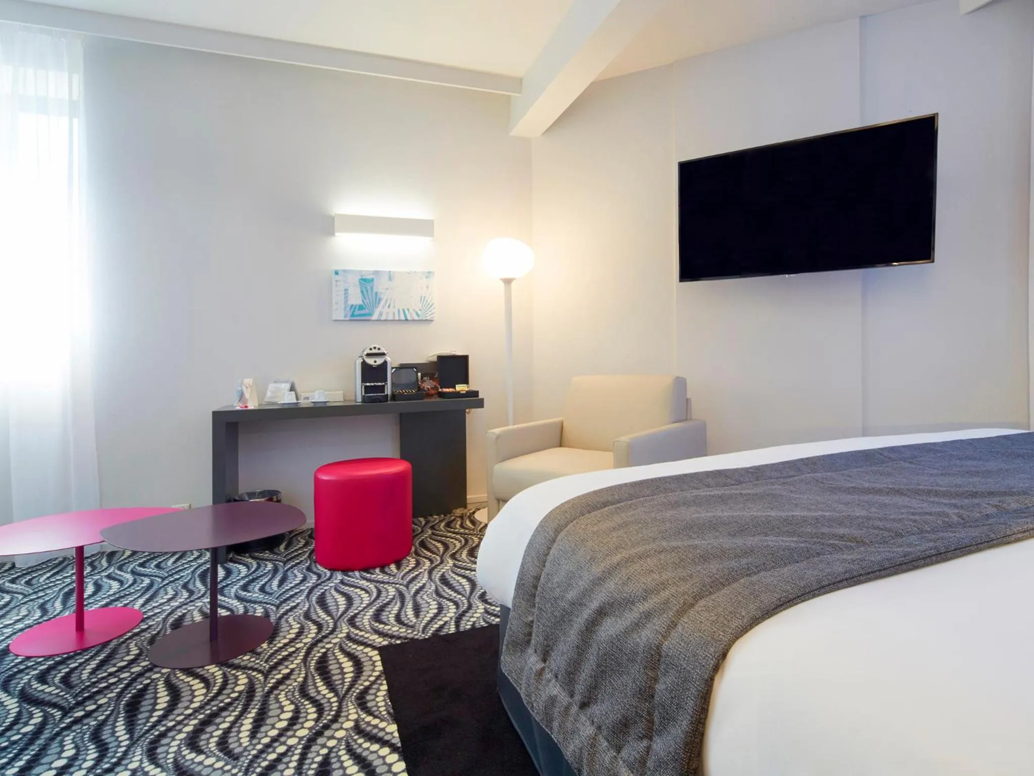 Bedroom, Bed in Kyriad Paris Ouest - Bezons La Défense