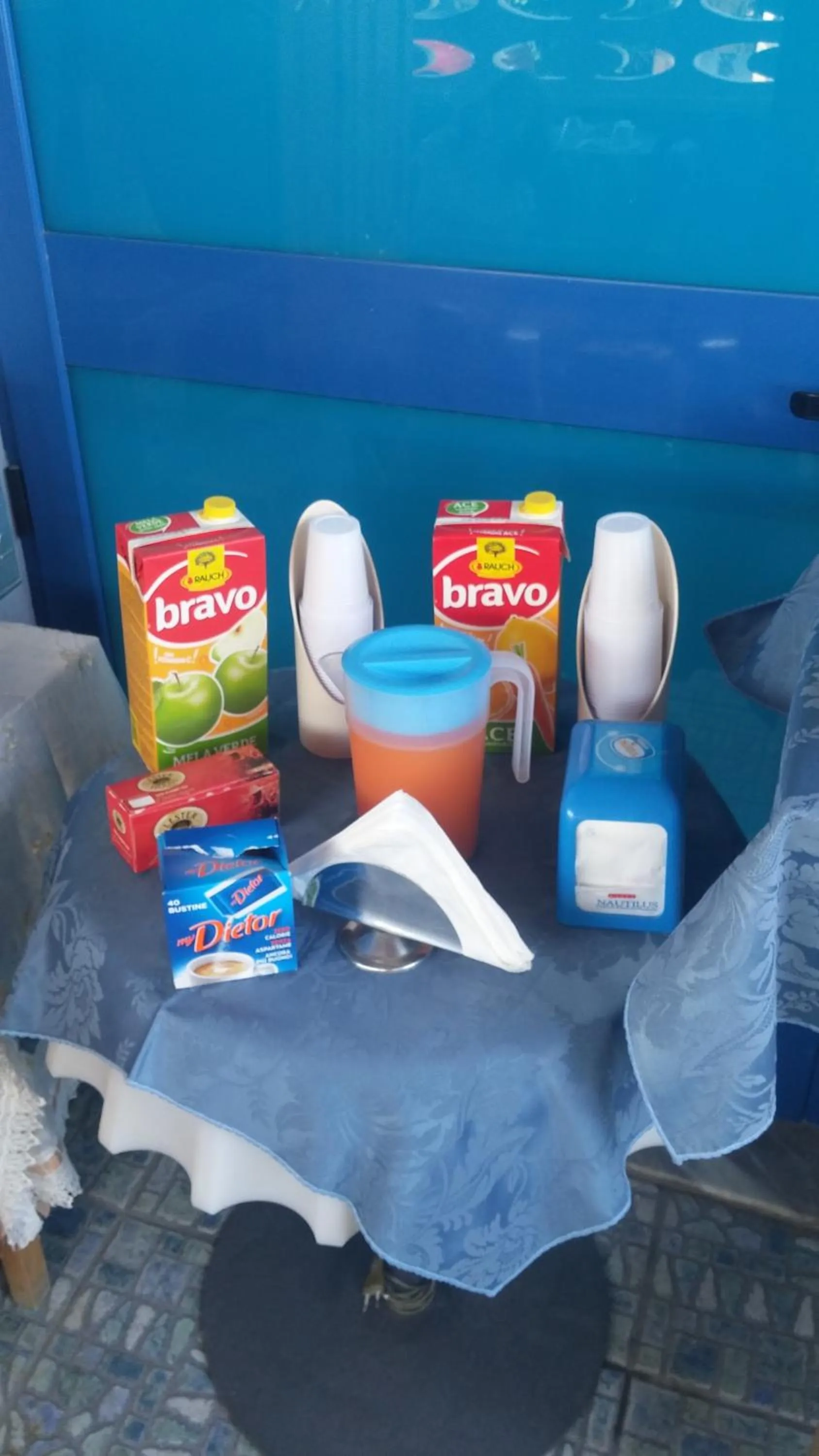 Italian breakfast in Beach Hotel