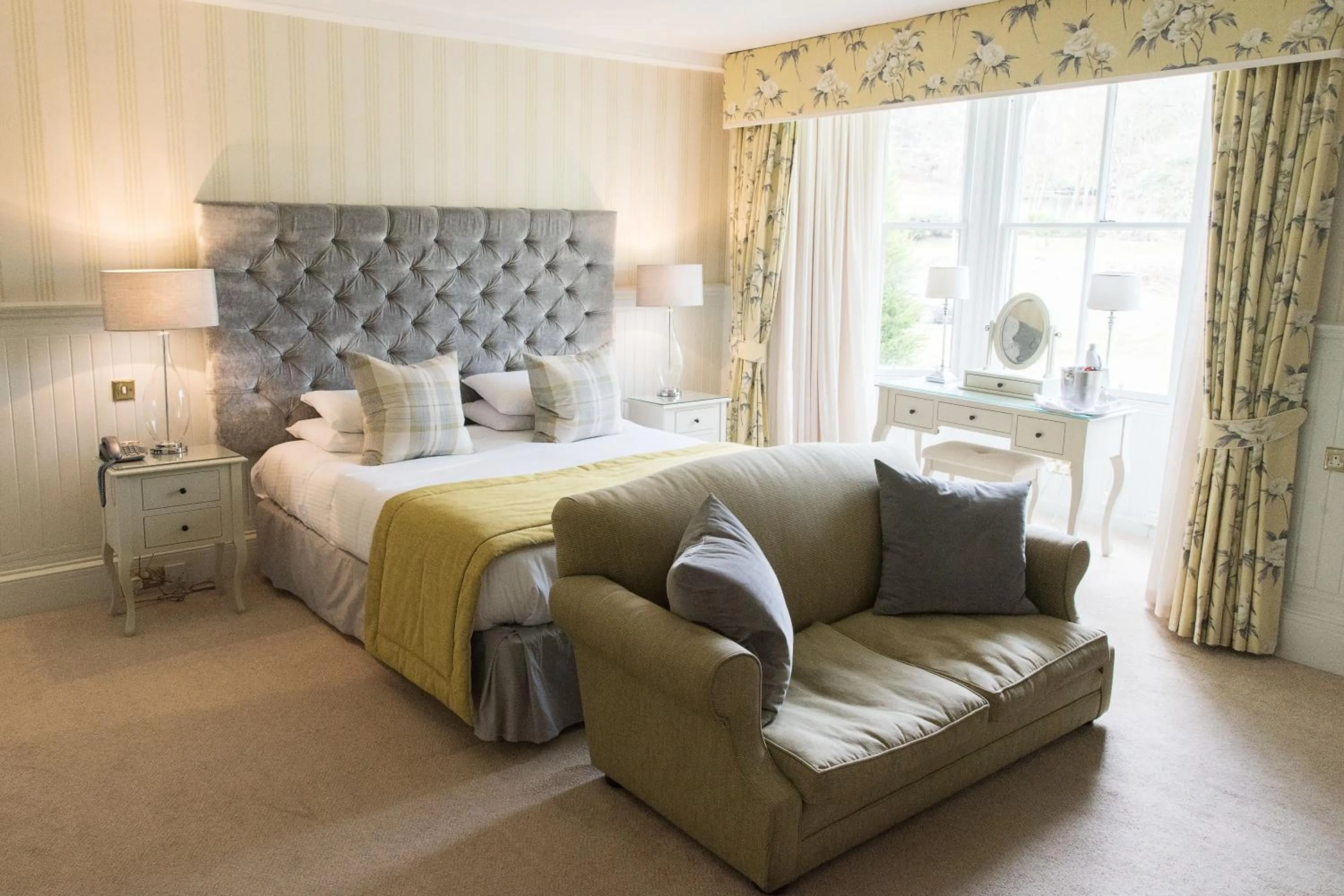 Bed in Balbirnie House Hotel