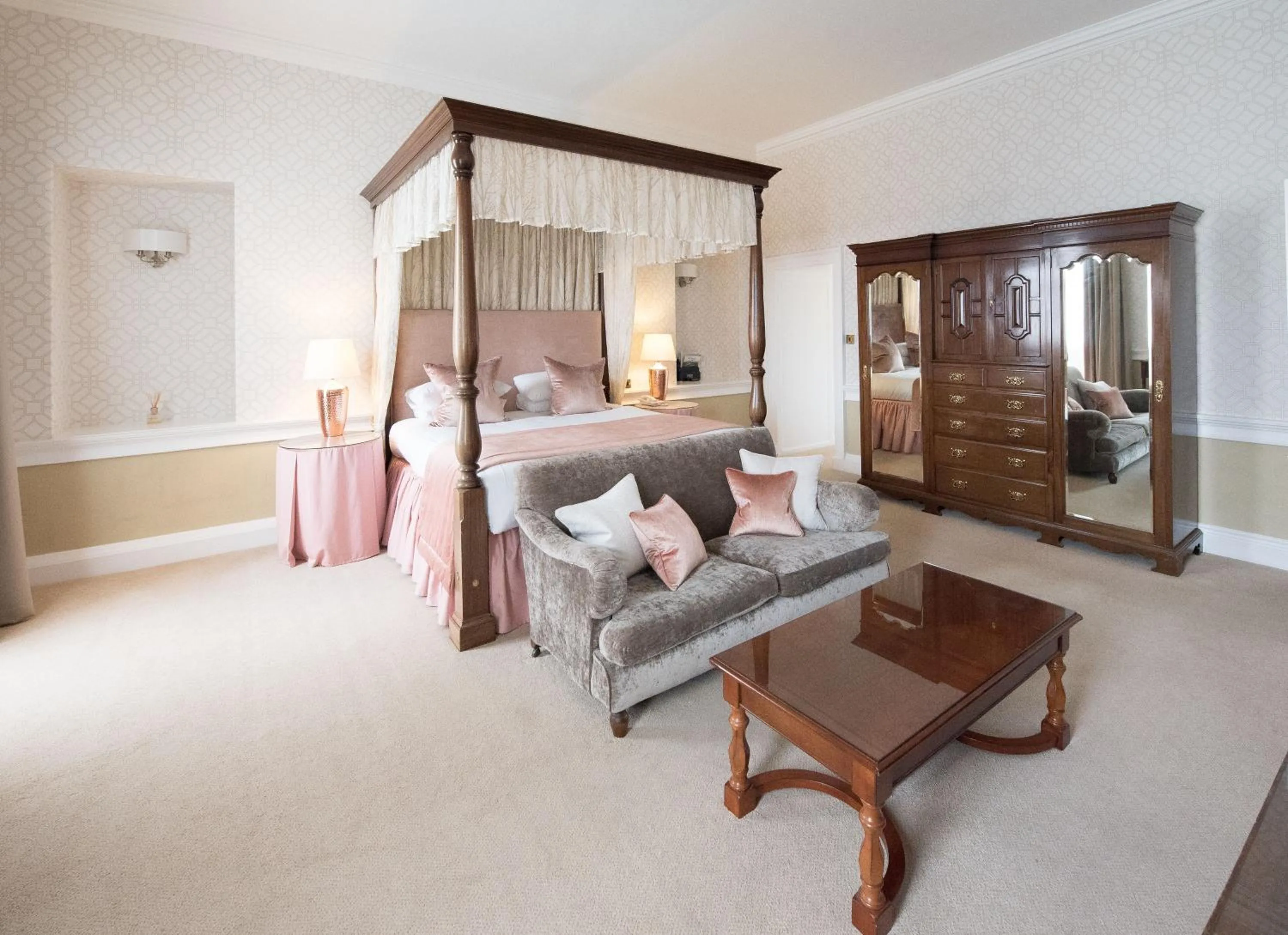 Bed in Balbirnie House Hotel