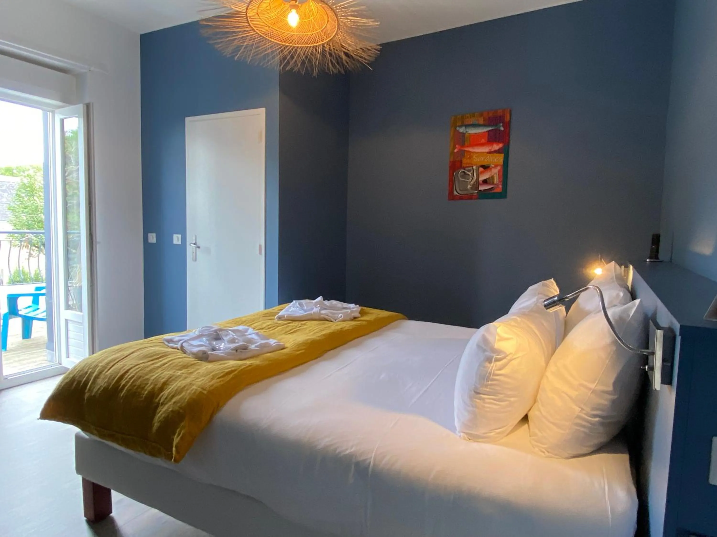 Bedroom, Bed in Hôtel La Maison des Dunes