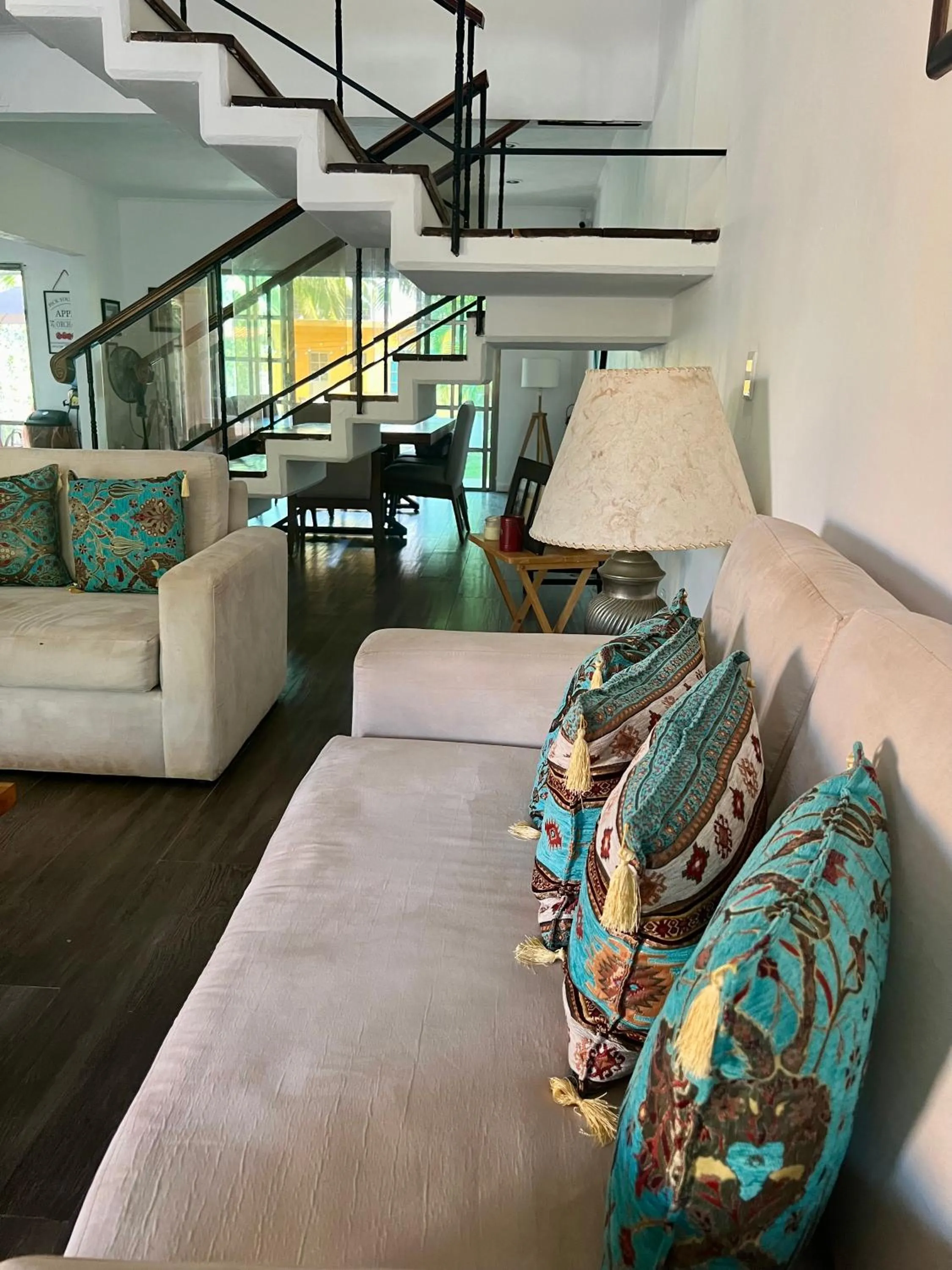 Living room, Bed in Cancun-Soho