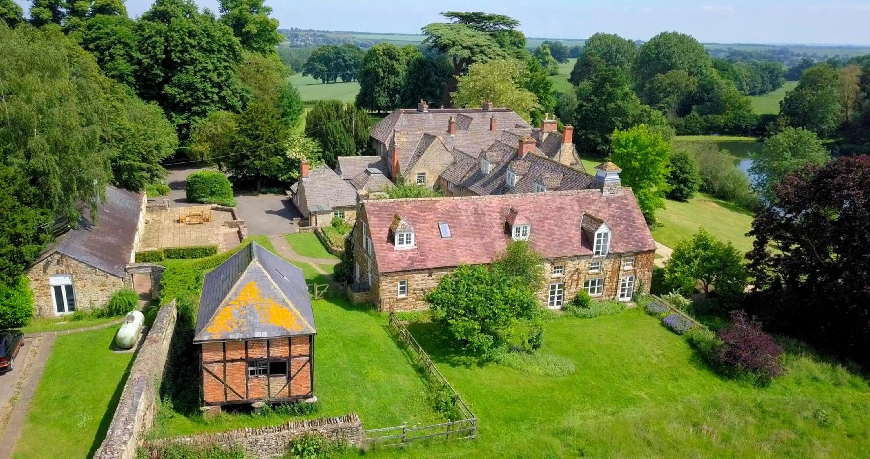 Patio in Middle Aston House