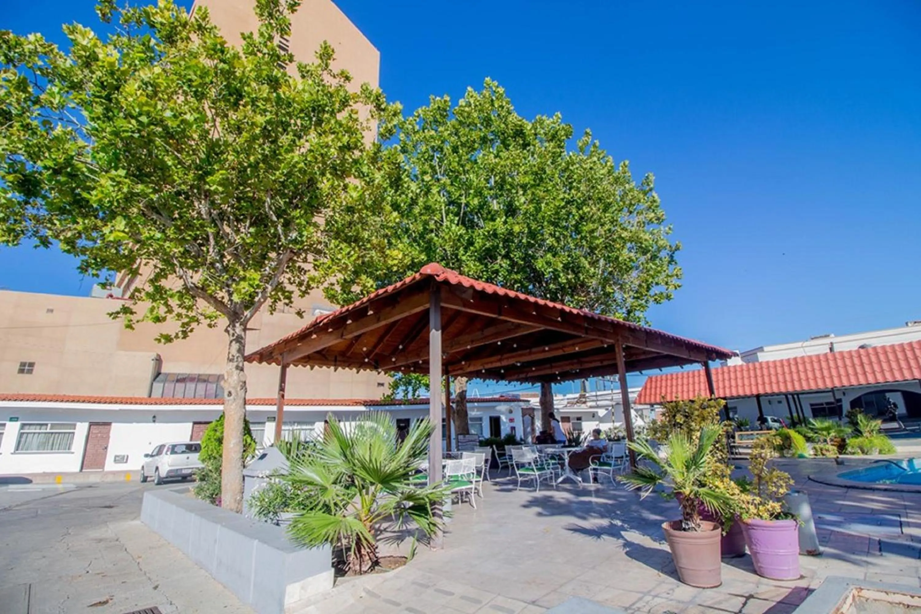 Patio in Hotel Posada Tierra Blanca