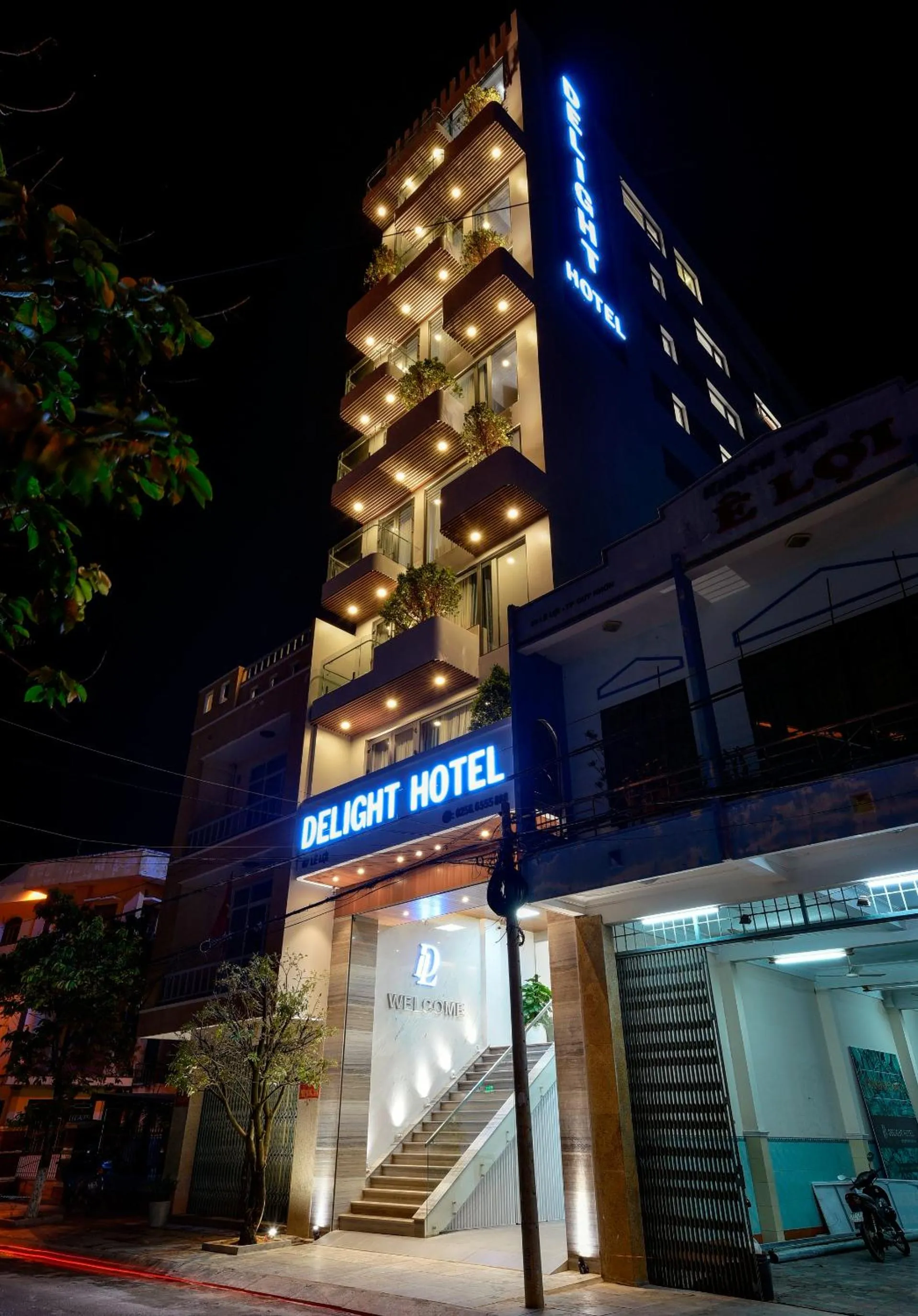 Property building in Delight Hotel