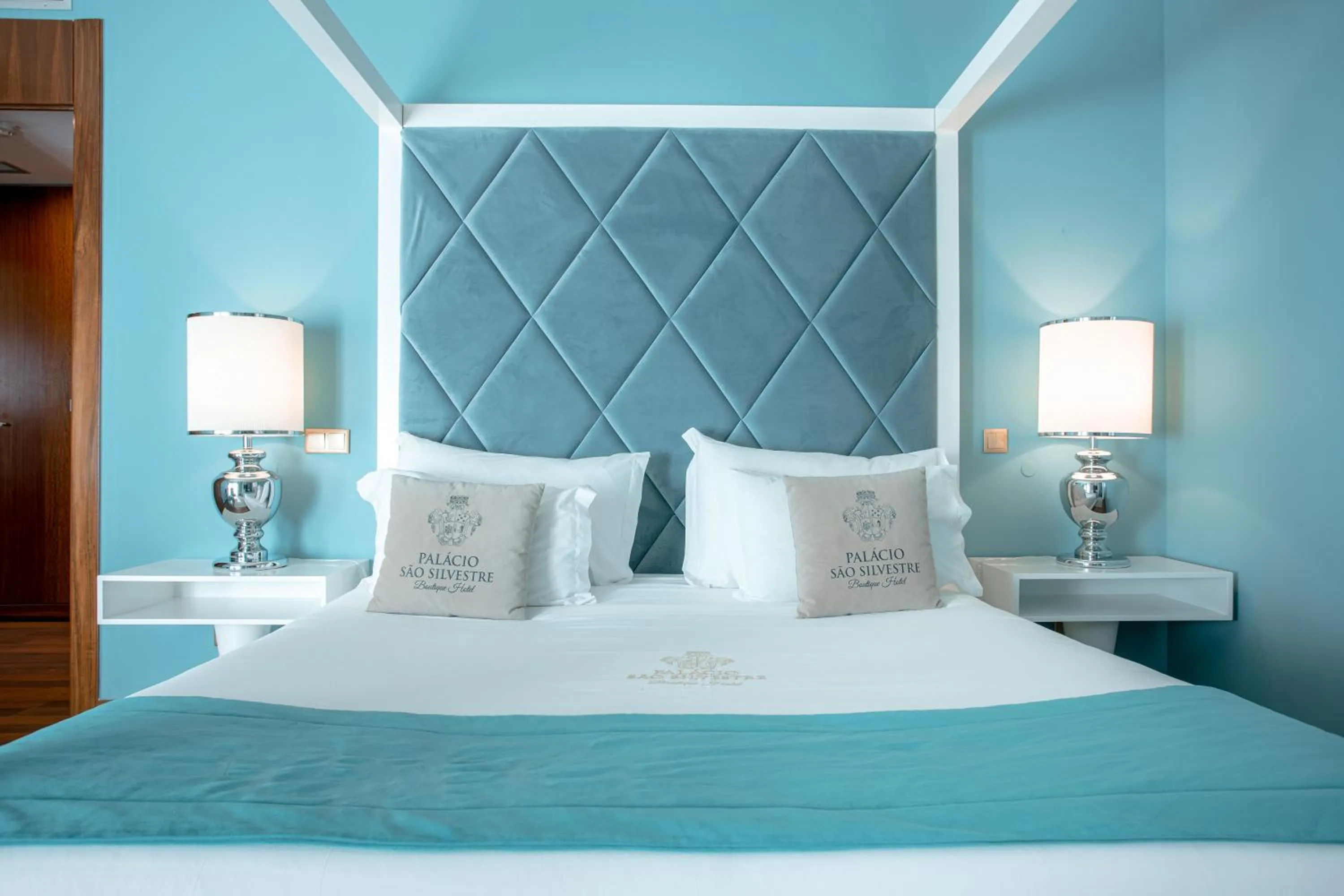 Bed in Palacio São Silvestre-Boutique Hotel