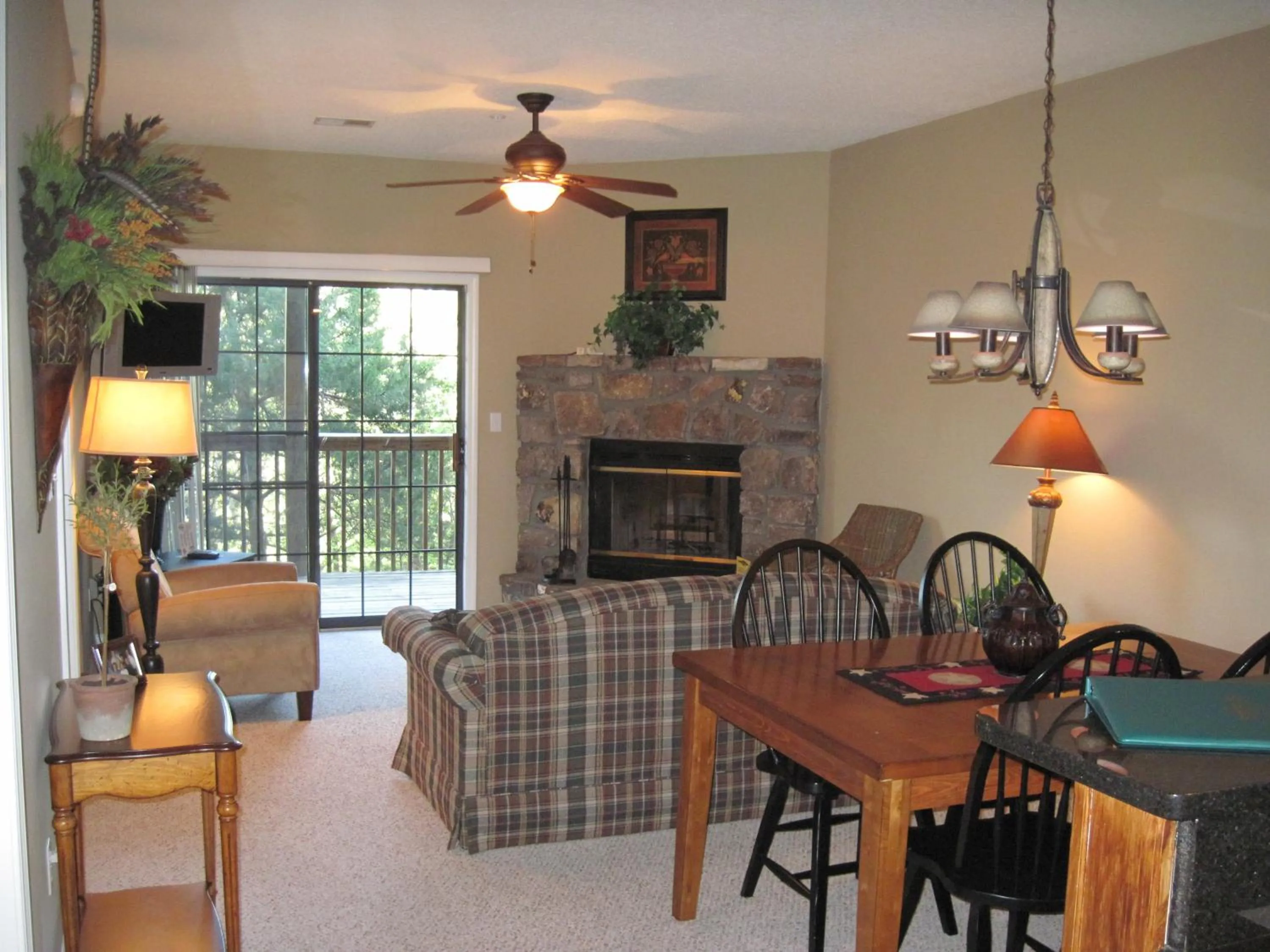 Seating area in The Village At Indian Point Resort