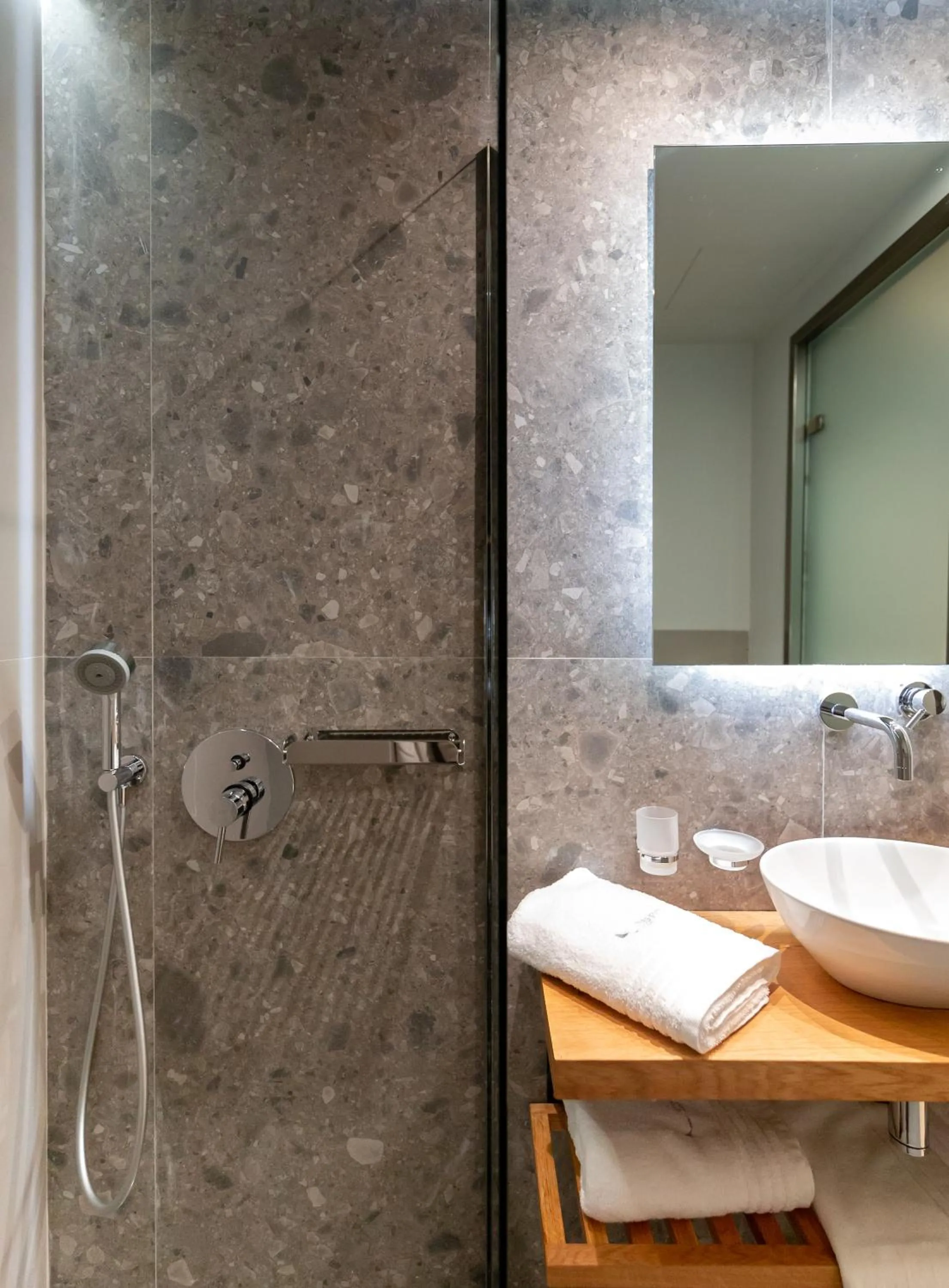 Shower in Messinian Icon Hotel & Suites