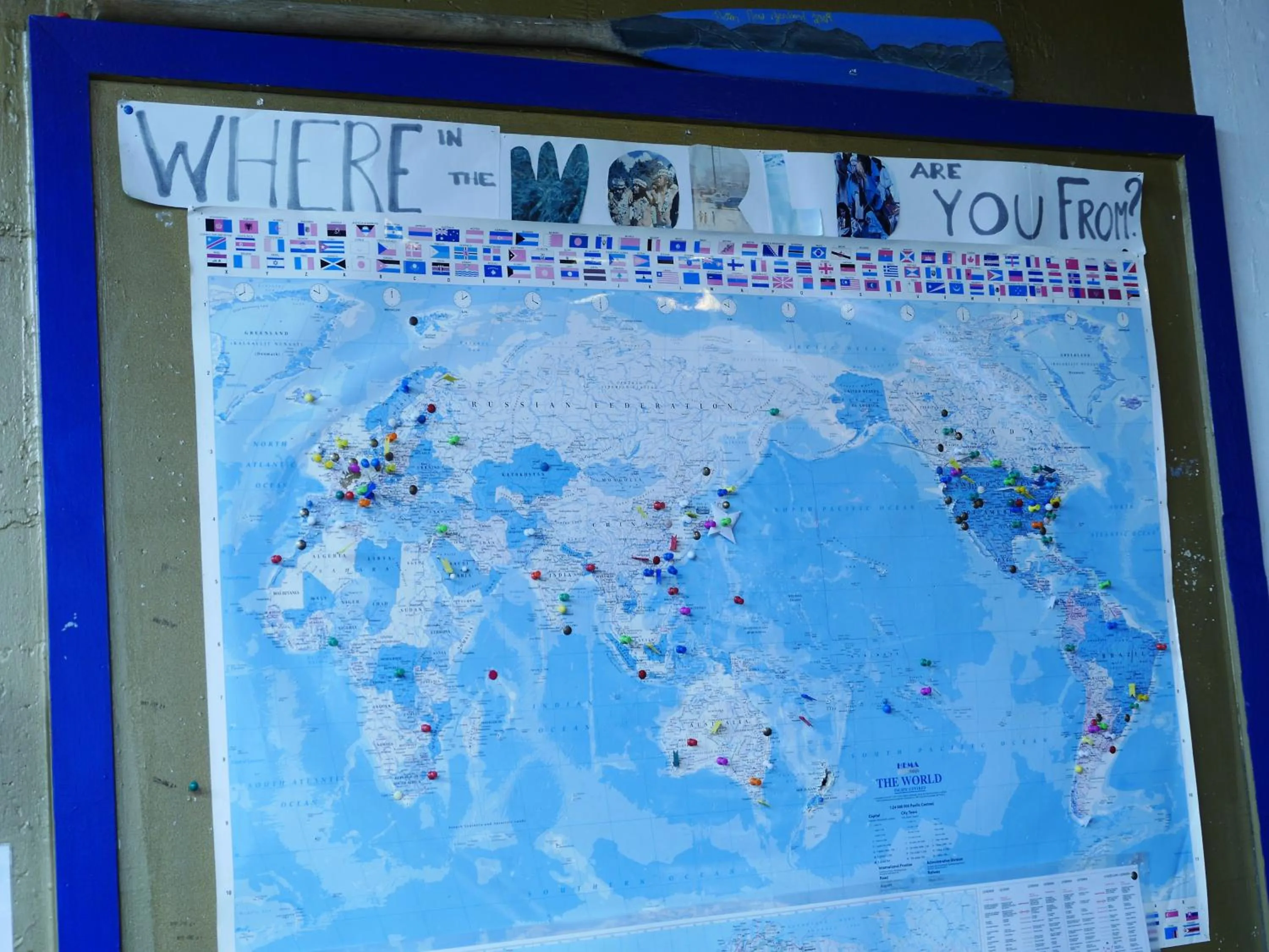 Living room in Atlantis Backpackers