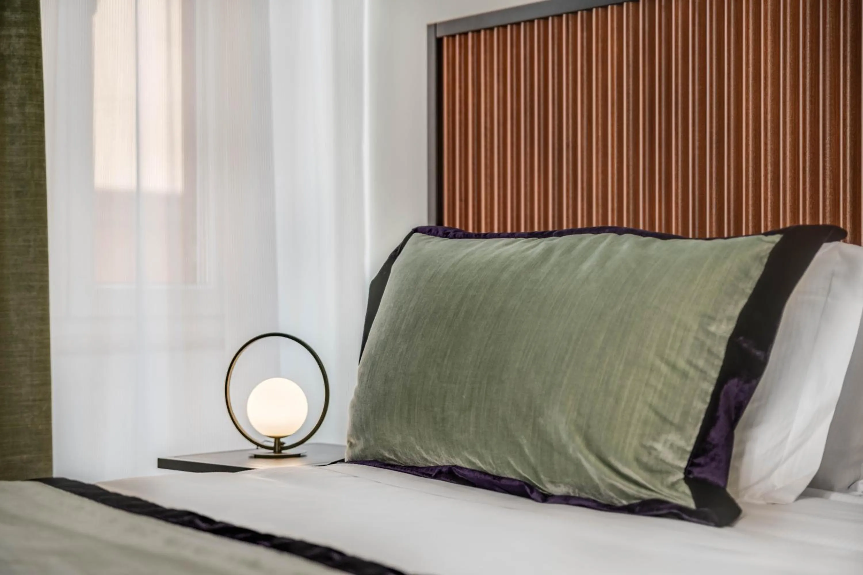 Decorative detail, Bed in Adrianus Hotel