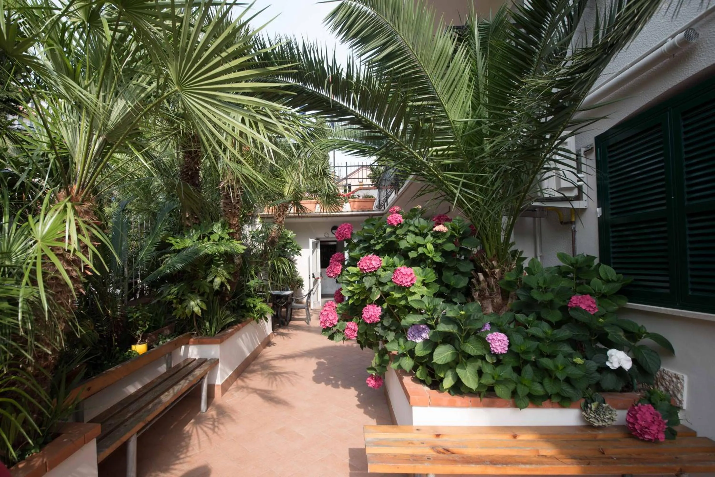 Garden view in Residence Oleandro