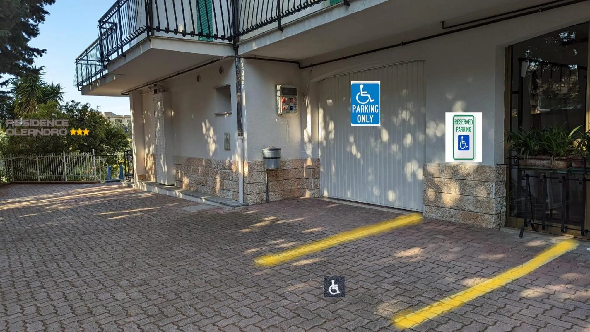 Facility for disabled guests in Residence Oleandro