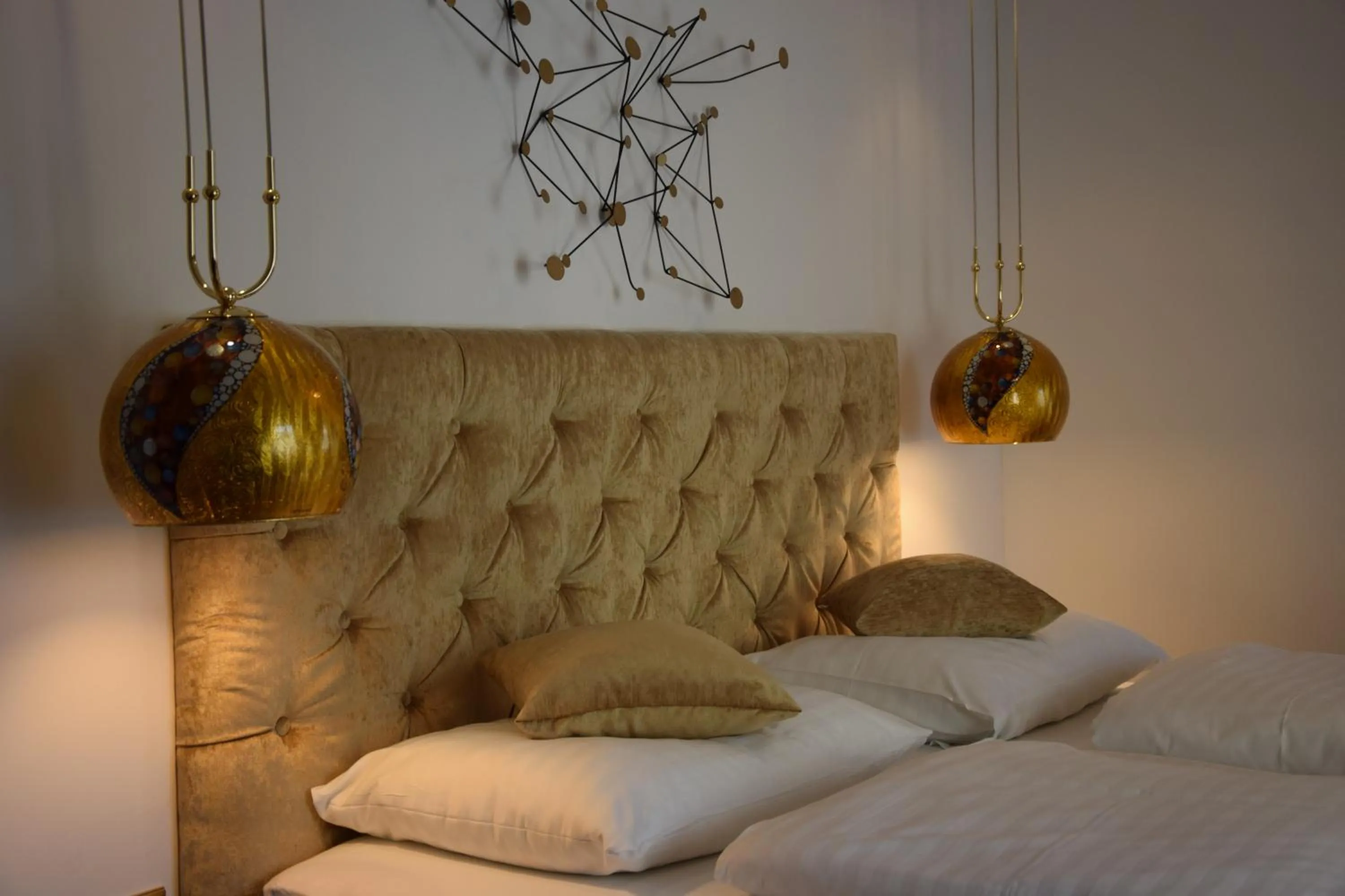 Decorative detail, Bed in Hotel Torwirt