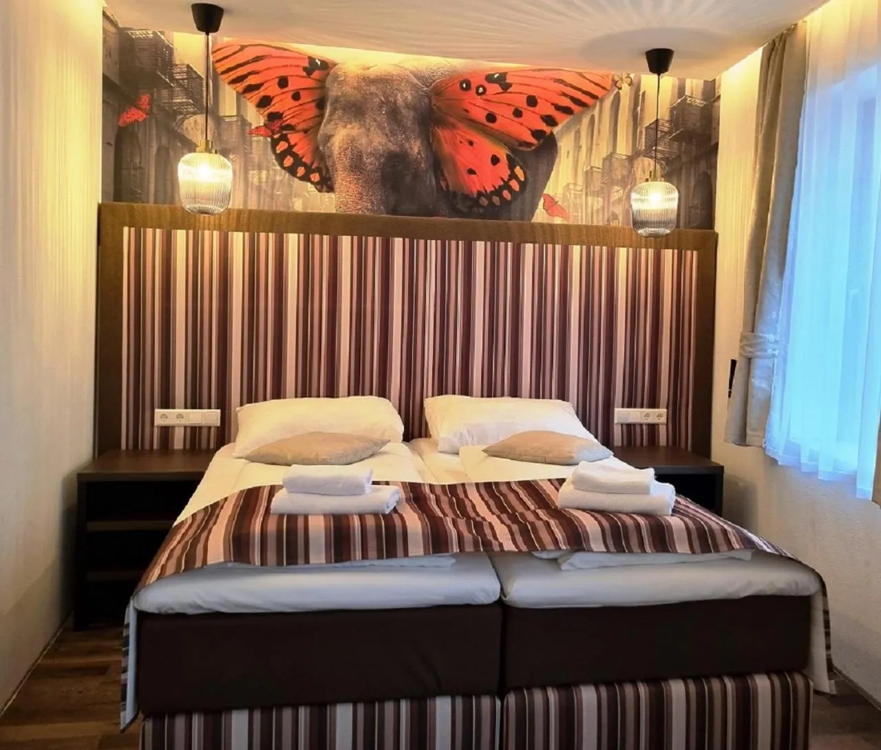 Bed in Hotel Torwirt