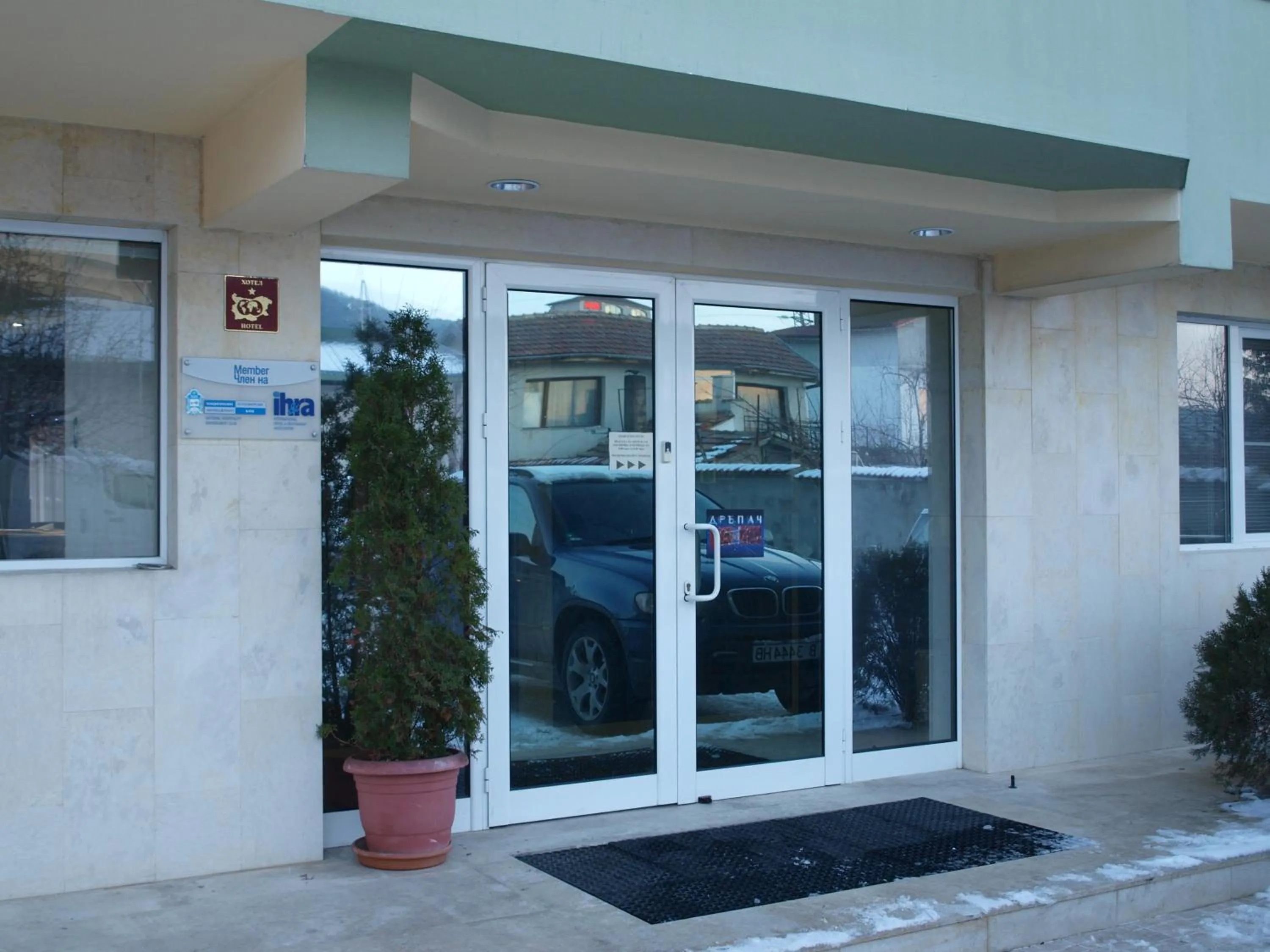 Facade/entrance in Paralax Hotel