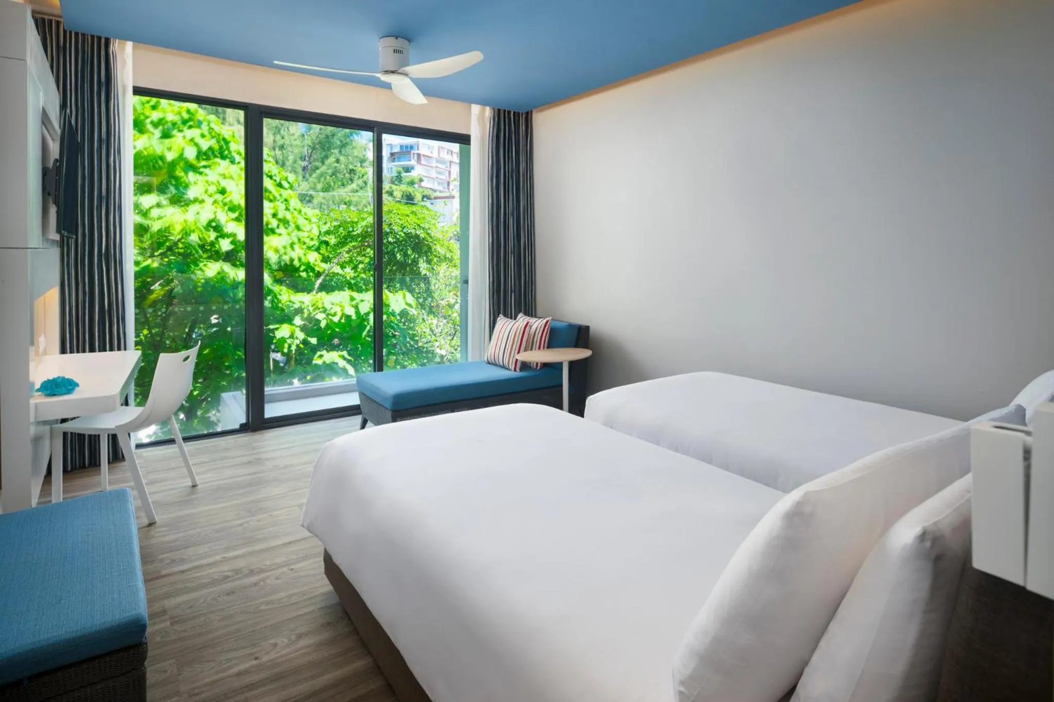 View (from property/room), Bed in OZO Phuket