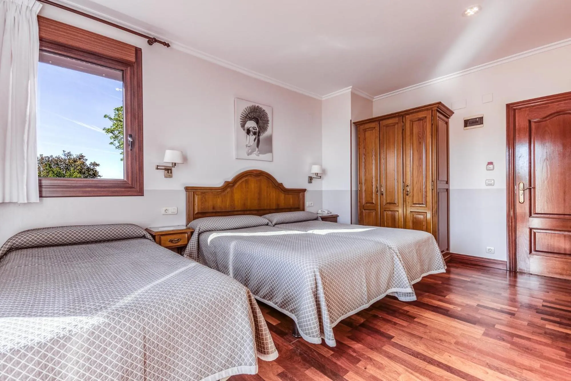 Bed in Hotel Leku Eder