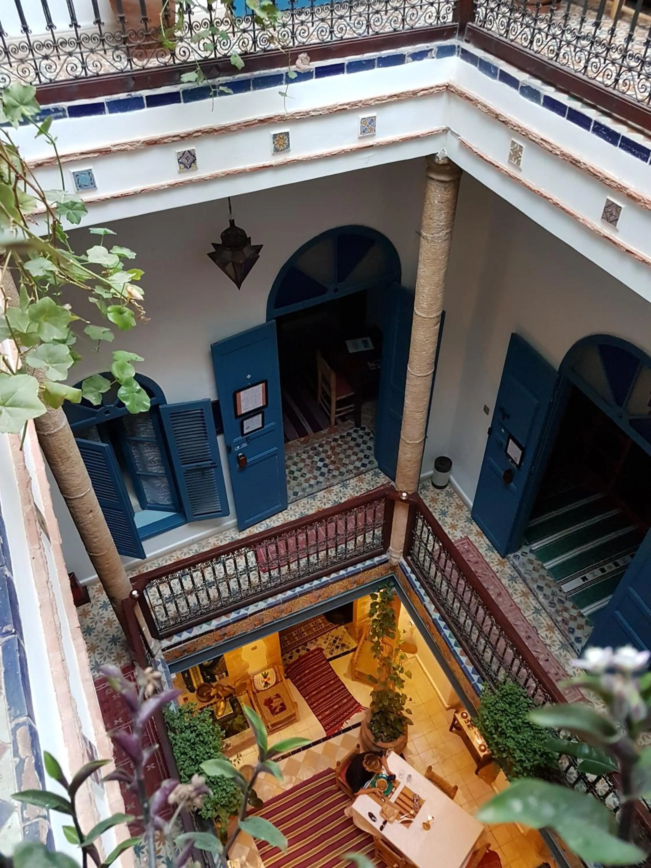 Patio in Riad Le Cheval Blanc
