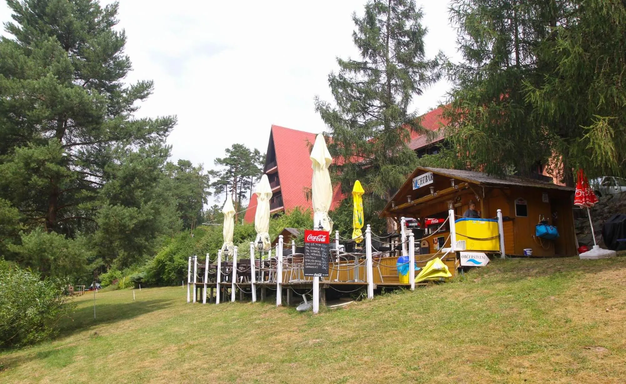 Beach in Hotel Laguna Slapy