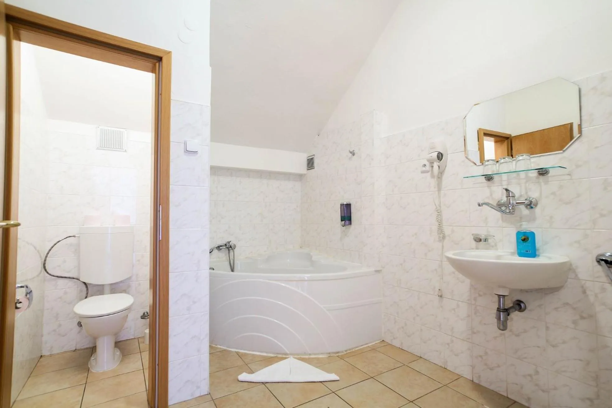 Shower in Hotel Laguna Slapy