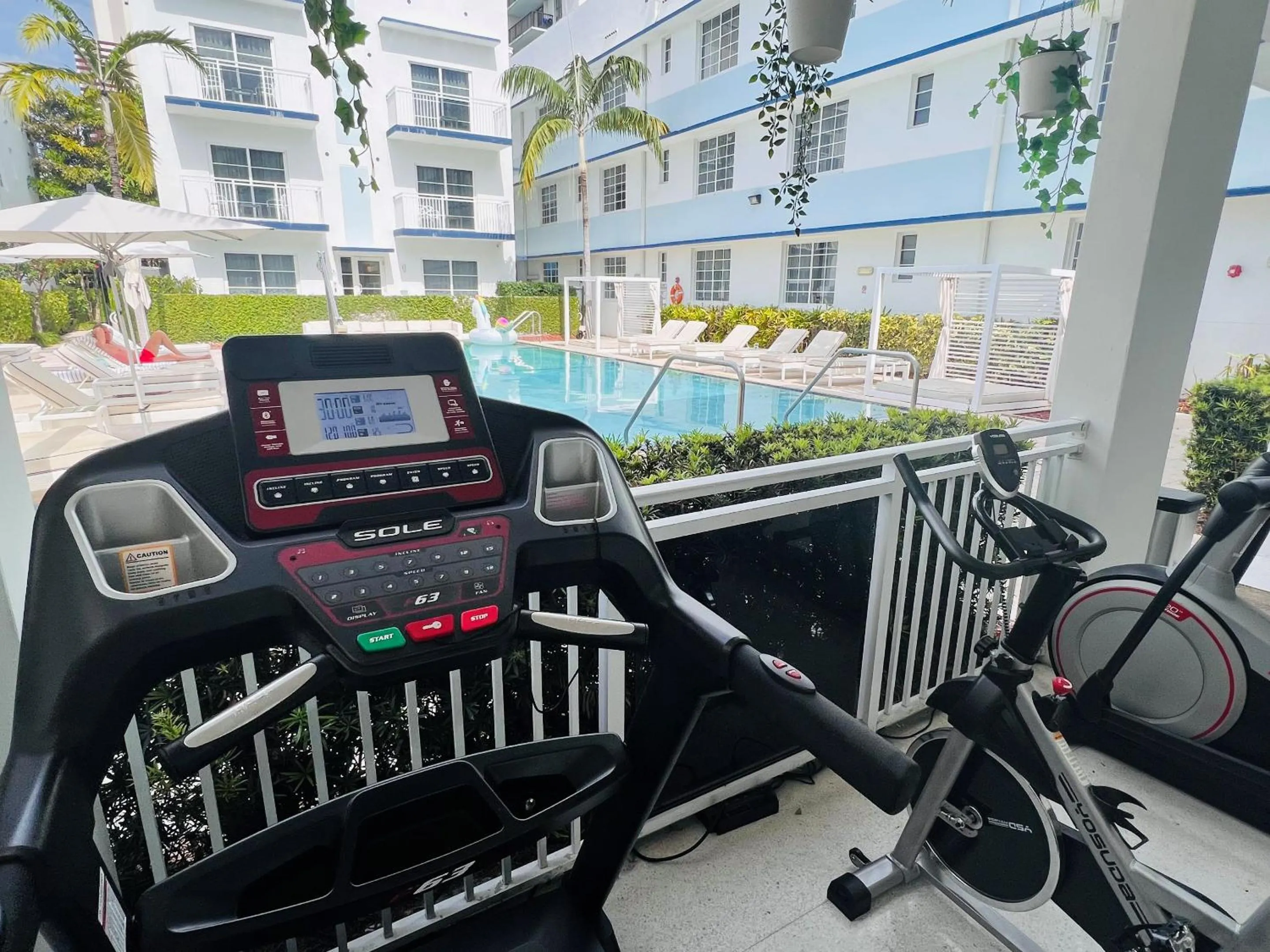 Fitness centre/facilities in Pestana South Beach Hotel