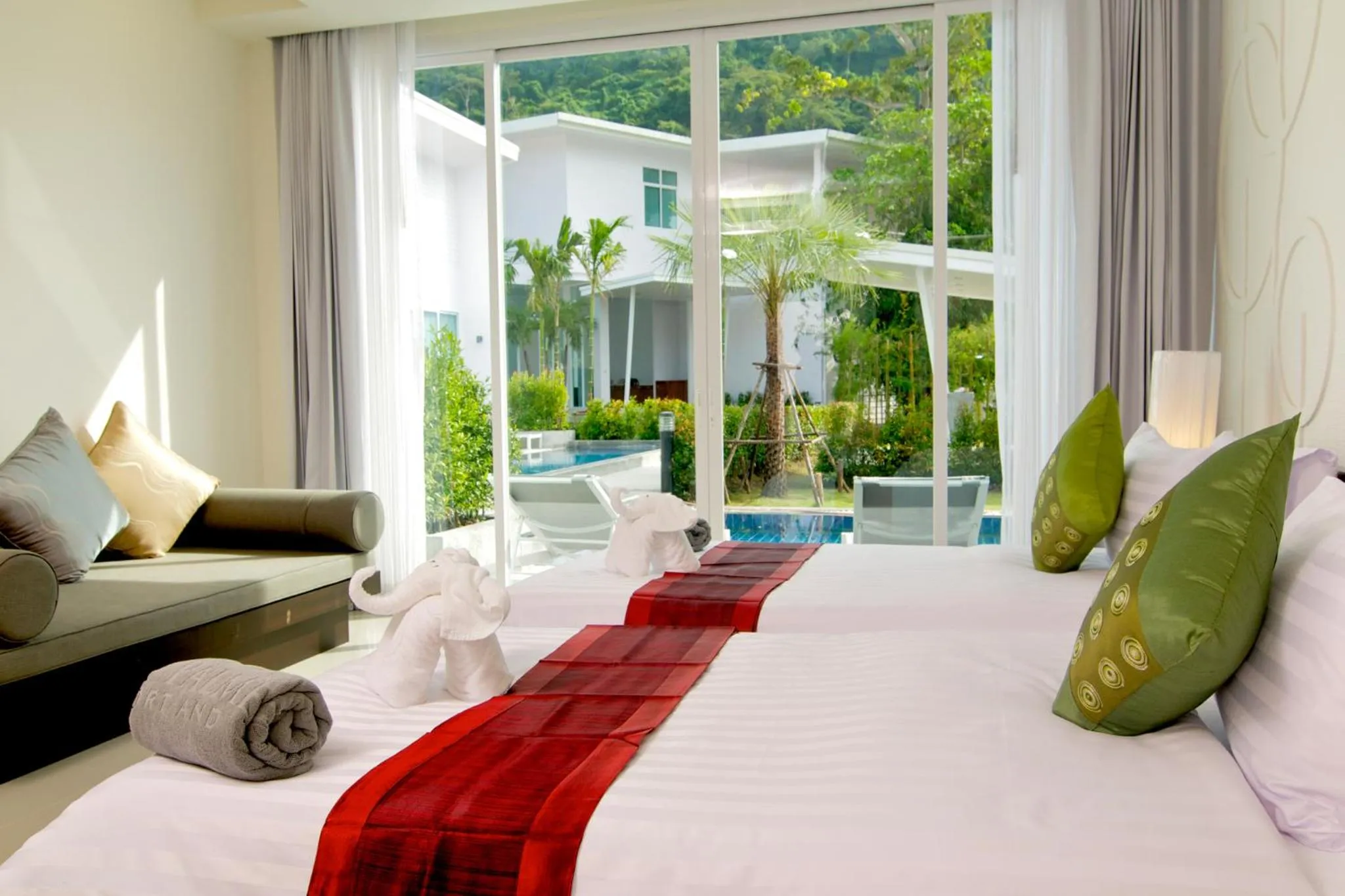 Bed in The Palmery Resort