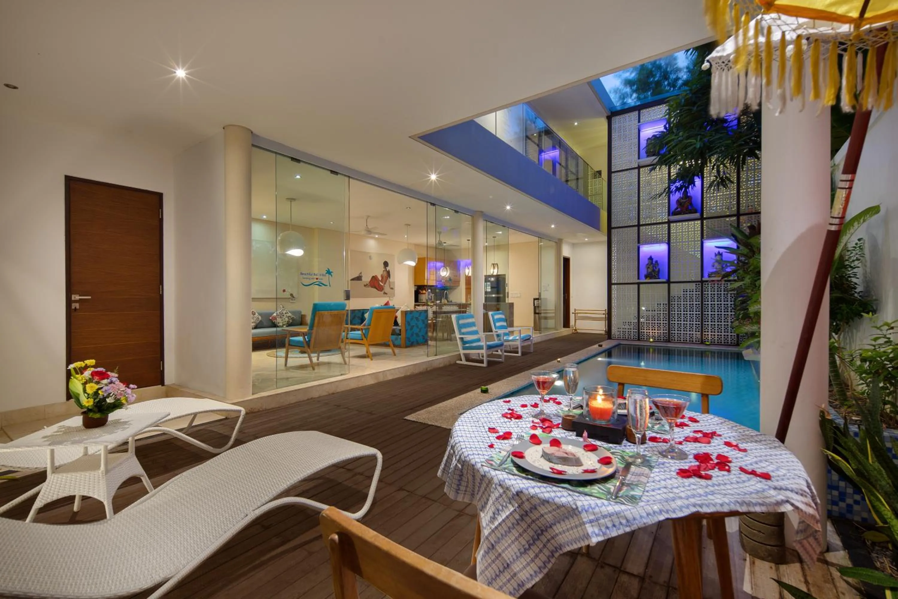 Pool view in Beautiful Bali Villas