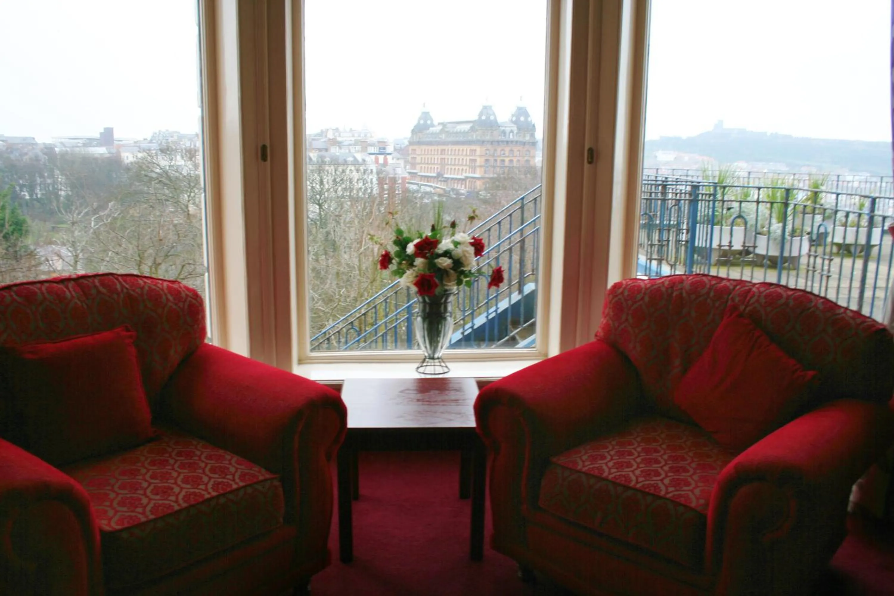 Communal lounge/ TV room in The Esplanade Hotel