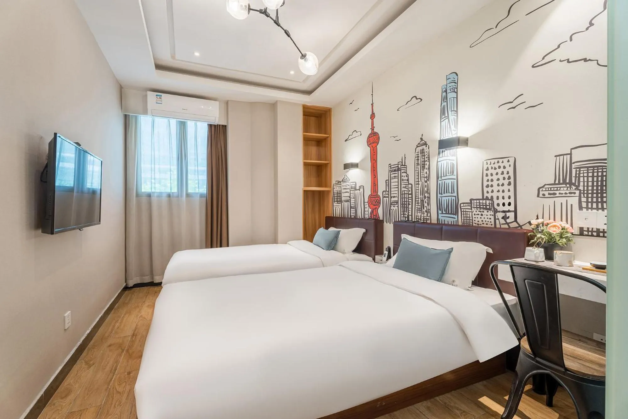 Bed in Meego Yes Hotel