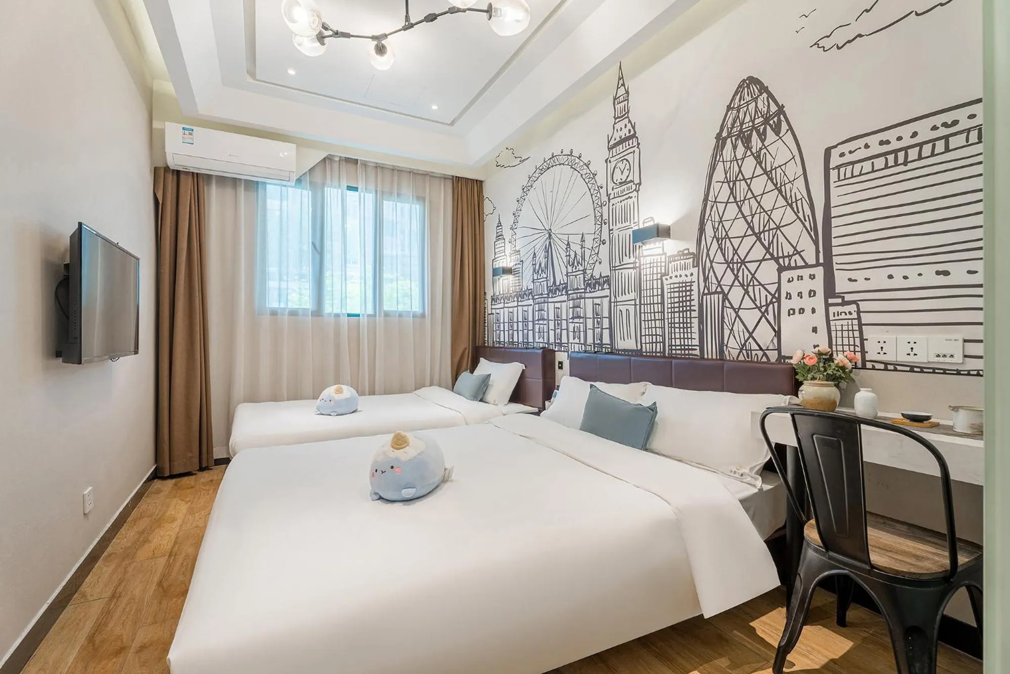 Bed in Meego Yes Hotel