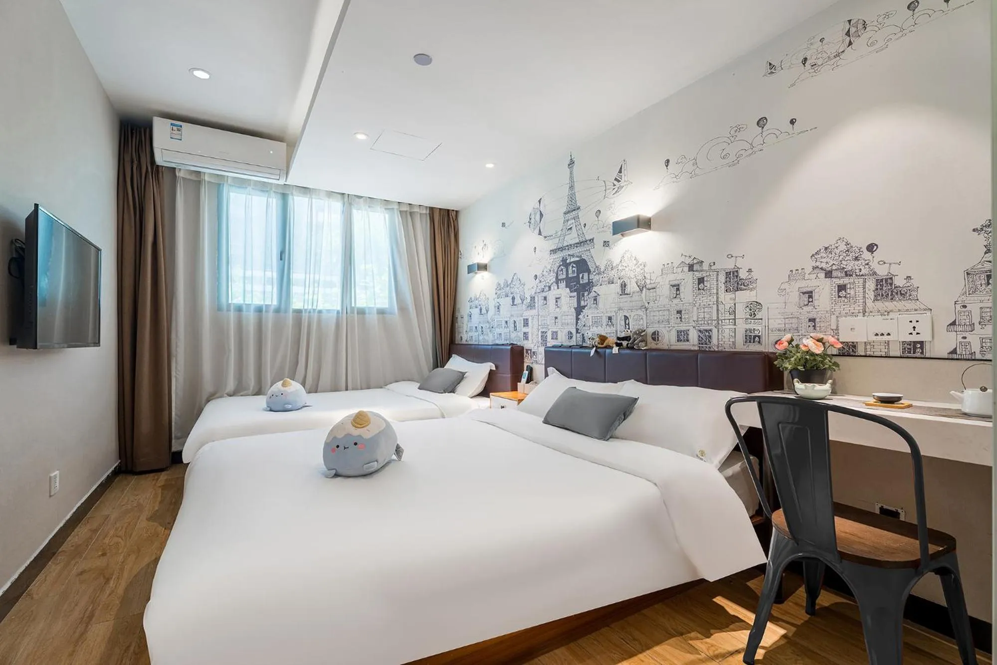 Bed in Meego Yes Hotel