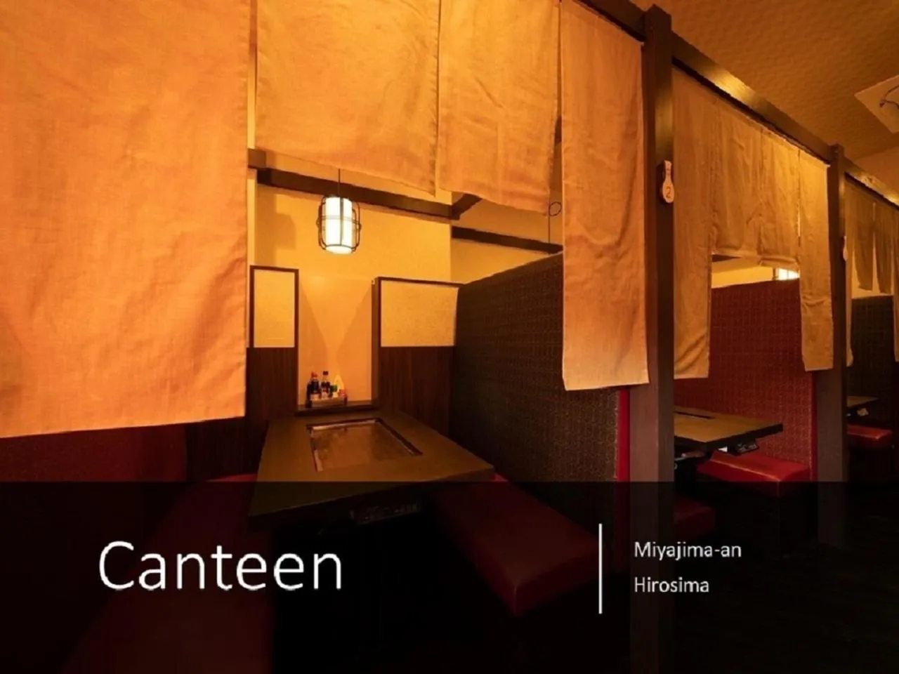 Restaurant/places to eat in Ryokan with natural hot springs and okonomiyaki Miyajima-an Hiroshima