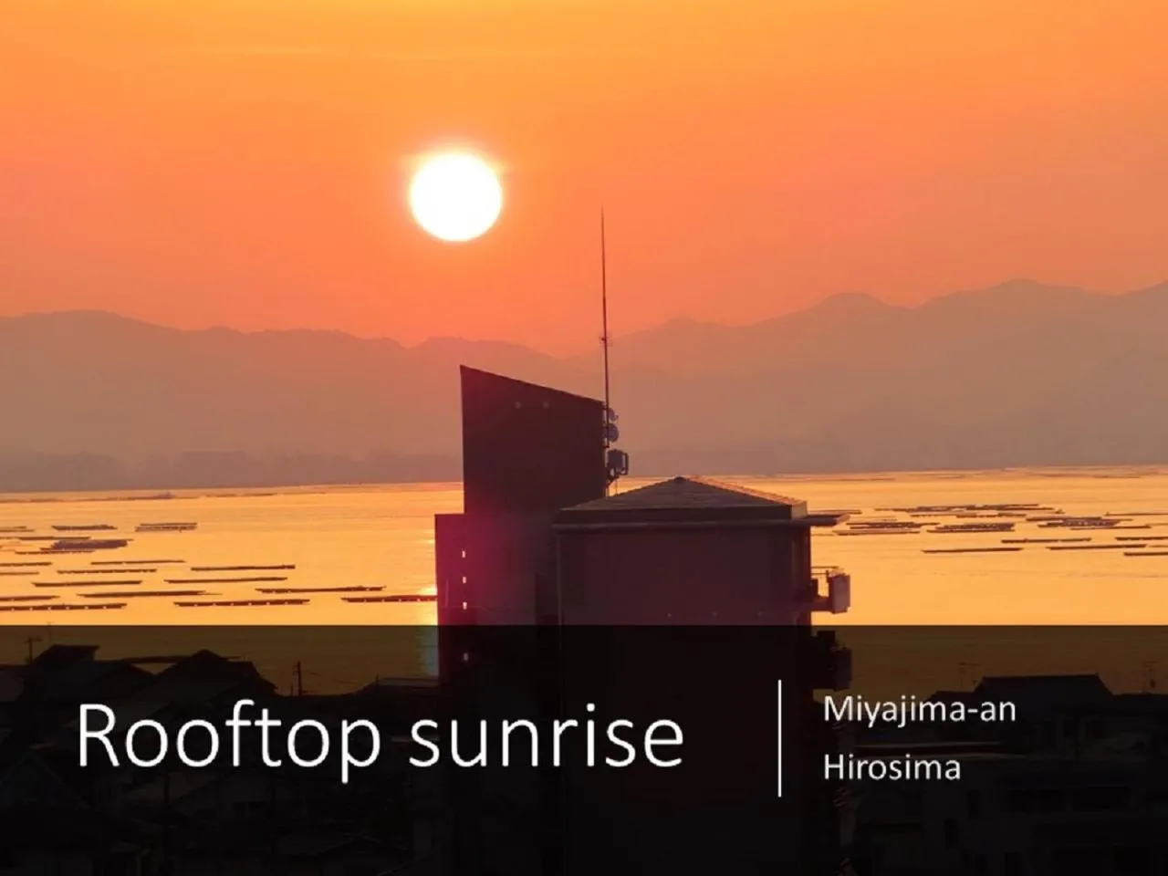 Natural landscape in Ryokan with natural hot springs and okonomiyaki Miyajima-an Hiroshima