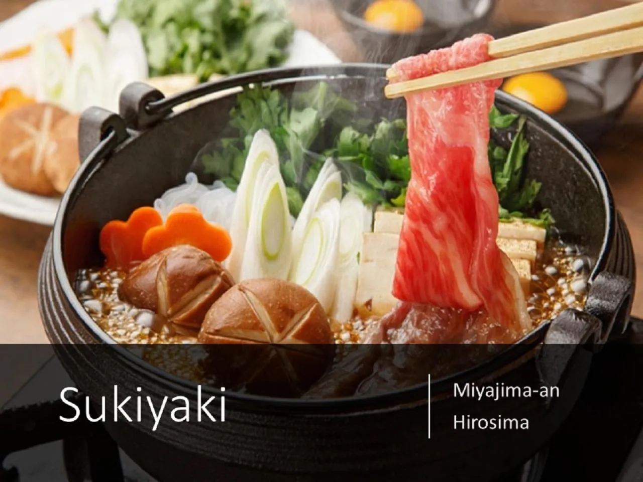 Food close-up in Ryokan with natural hot springs and okonomiyaki Miyajima-an Hiroshima