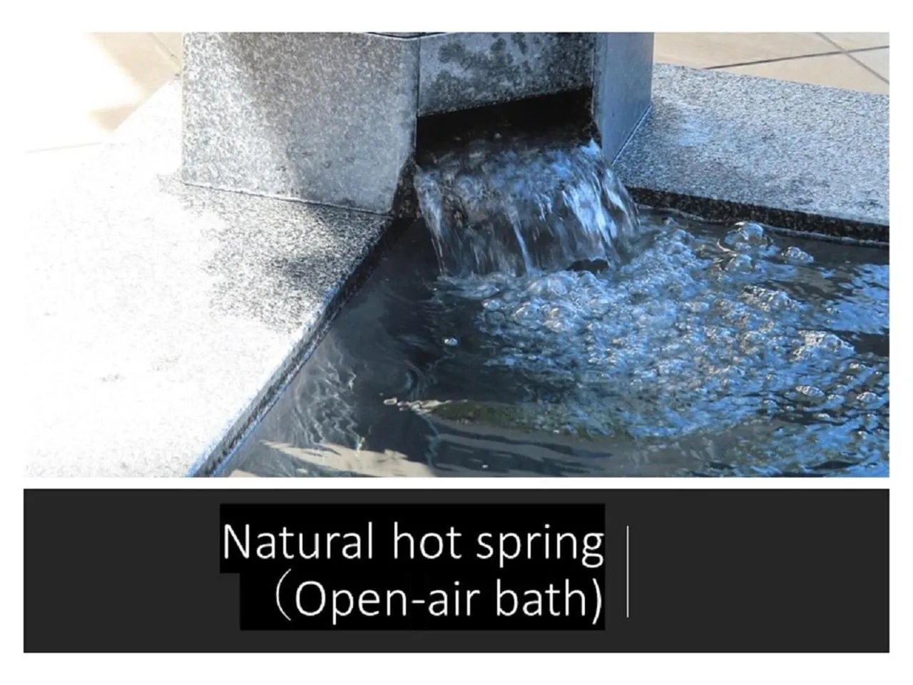 Hot Spring Bath in Ryokan with natural hot springs and okonomiyaki Miyajima-an Hiroshima