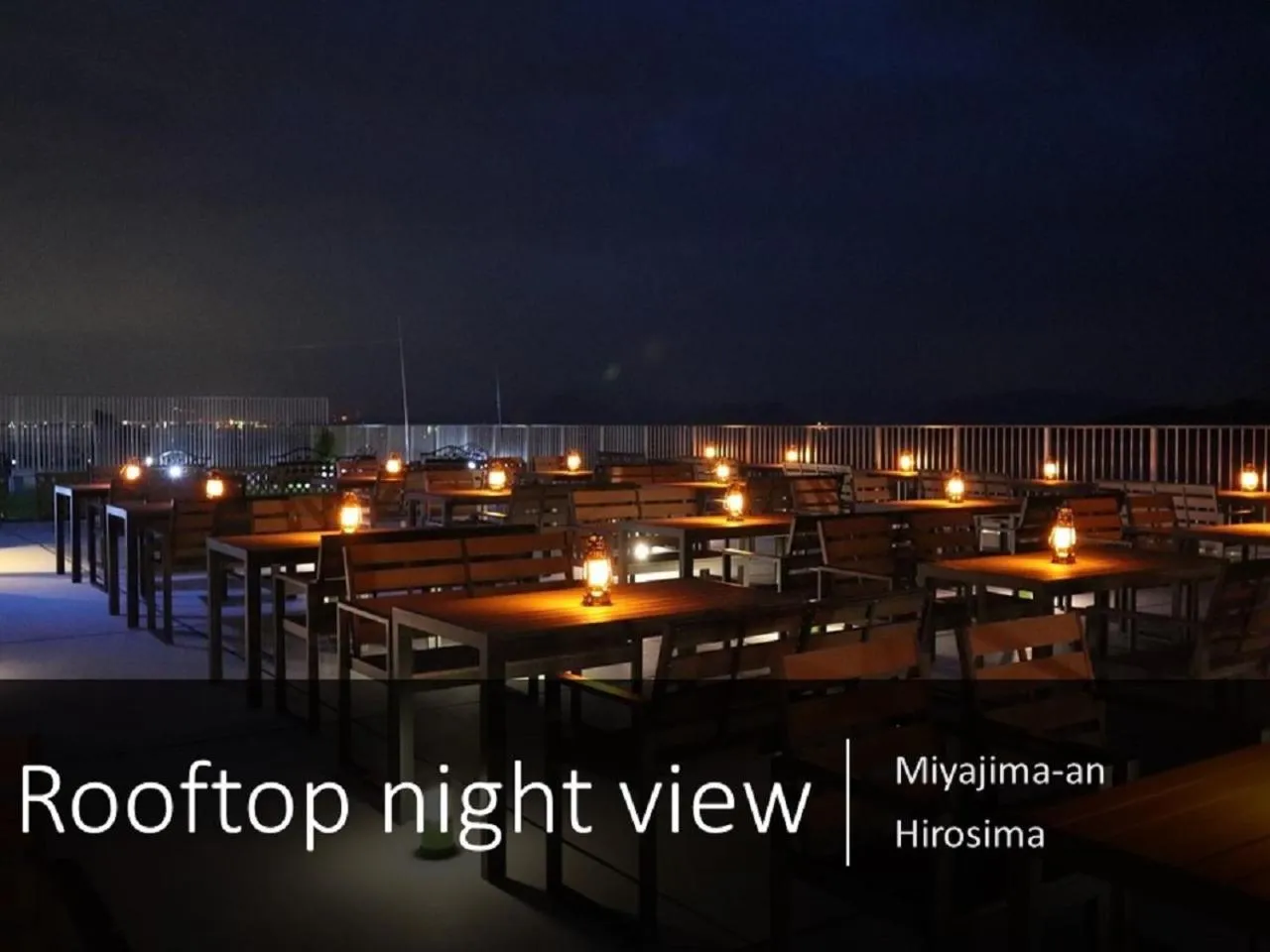 Area and facilities in Ryokan with natural hot springs and okonomiyaki Miyajima-an Hiroshima