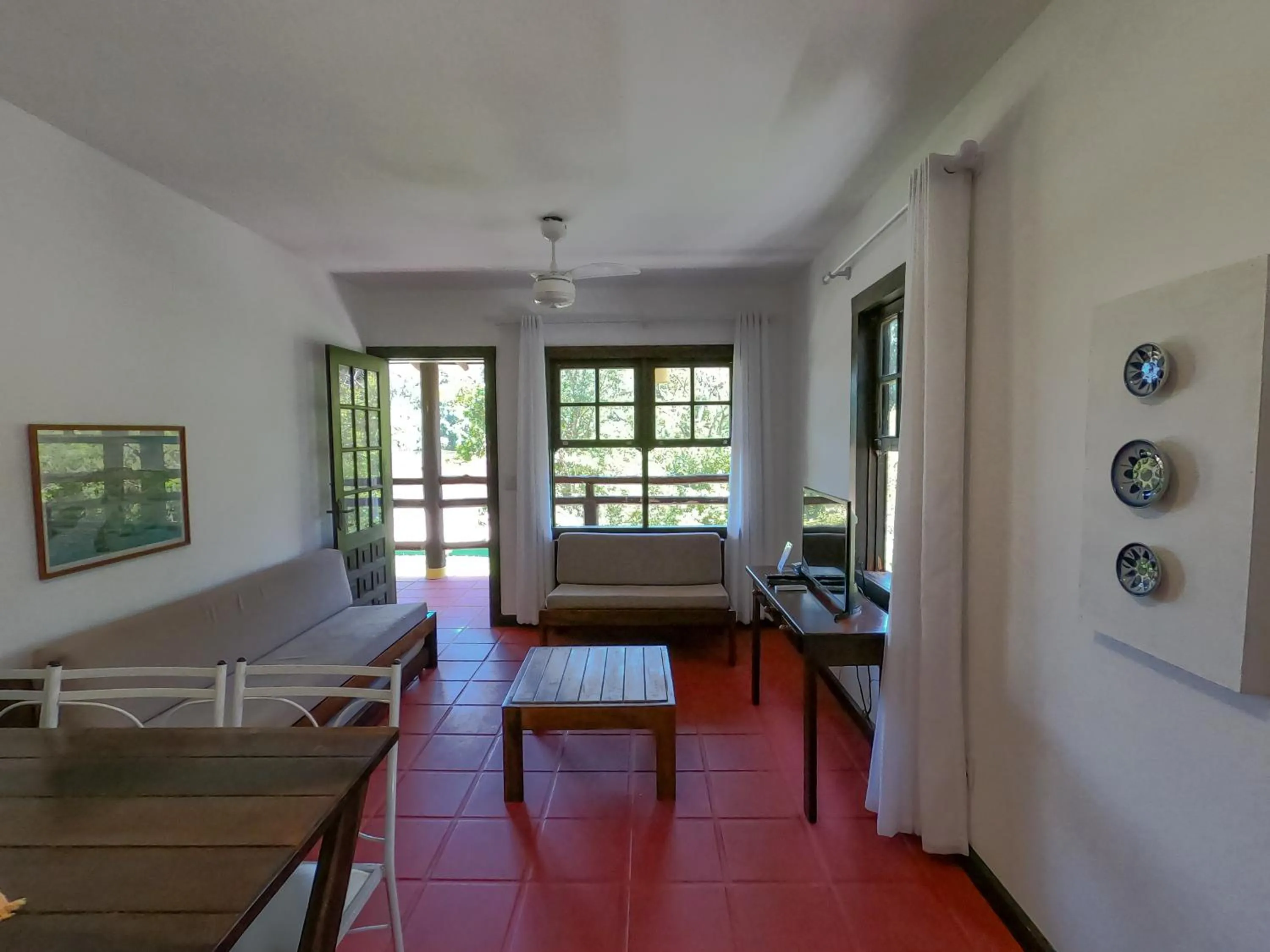 Living room in Pousada Cabanas da Praia Mole