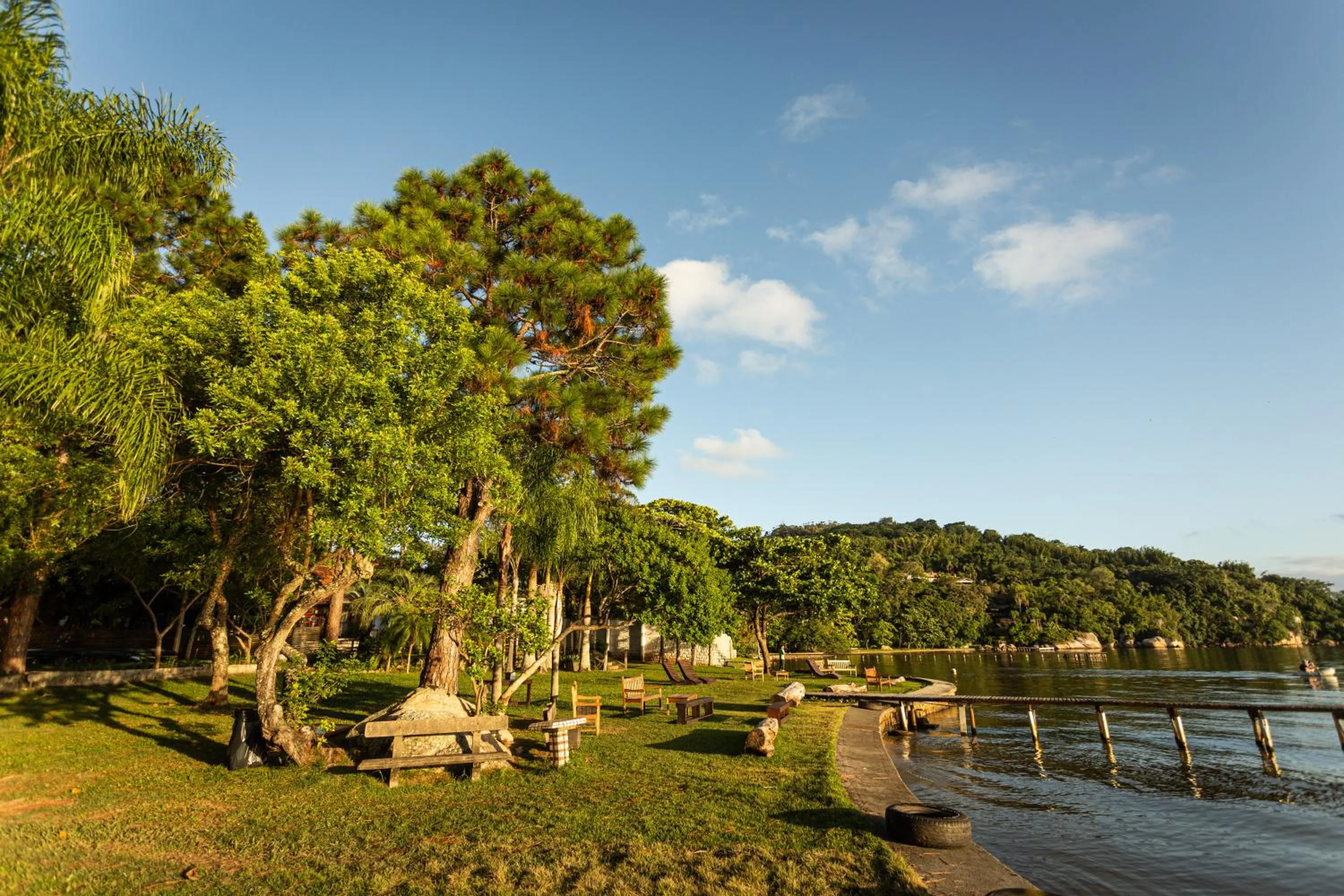 Lake view in Pousada Cabanas da Praia Mole