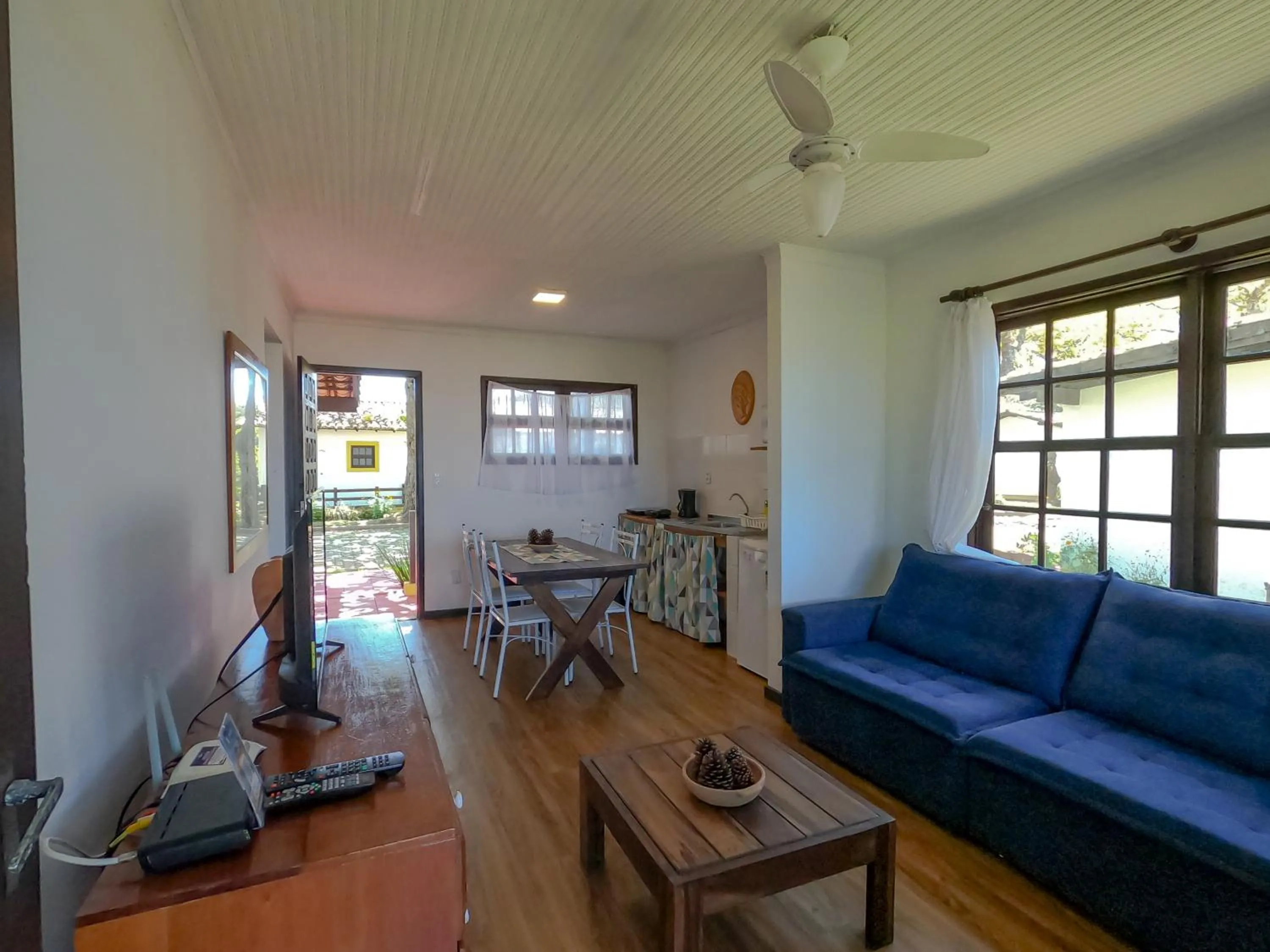 Living room in Pousada Cabanas da Praia Mole