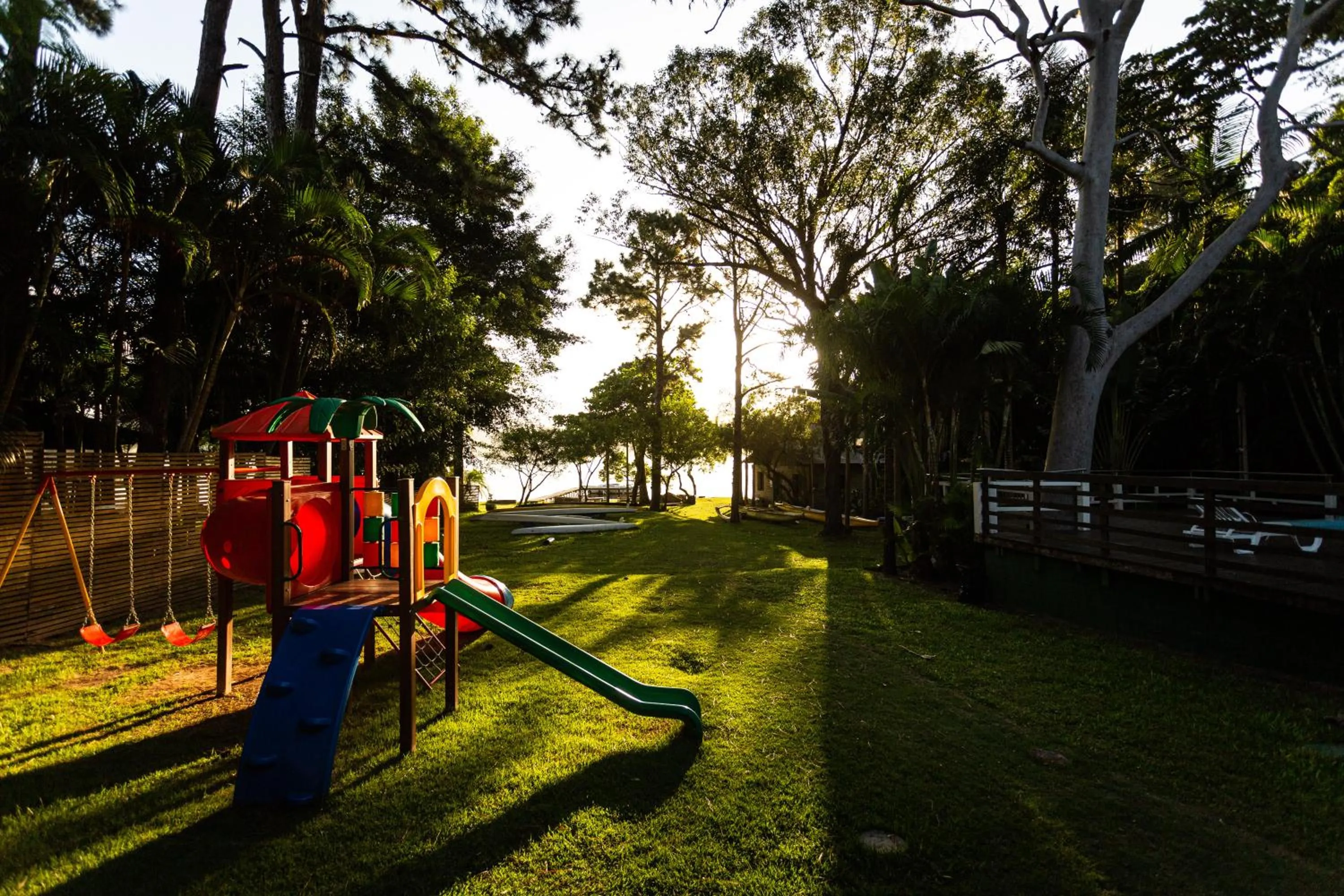 Children play ground in Pousada Cabanas da Praia Mole