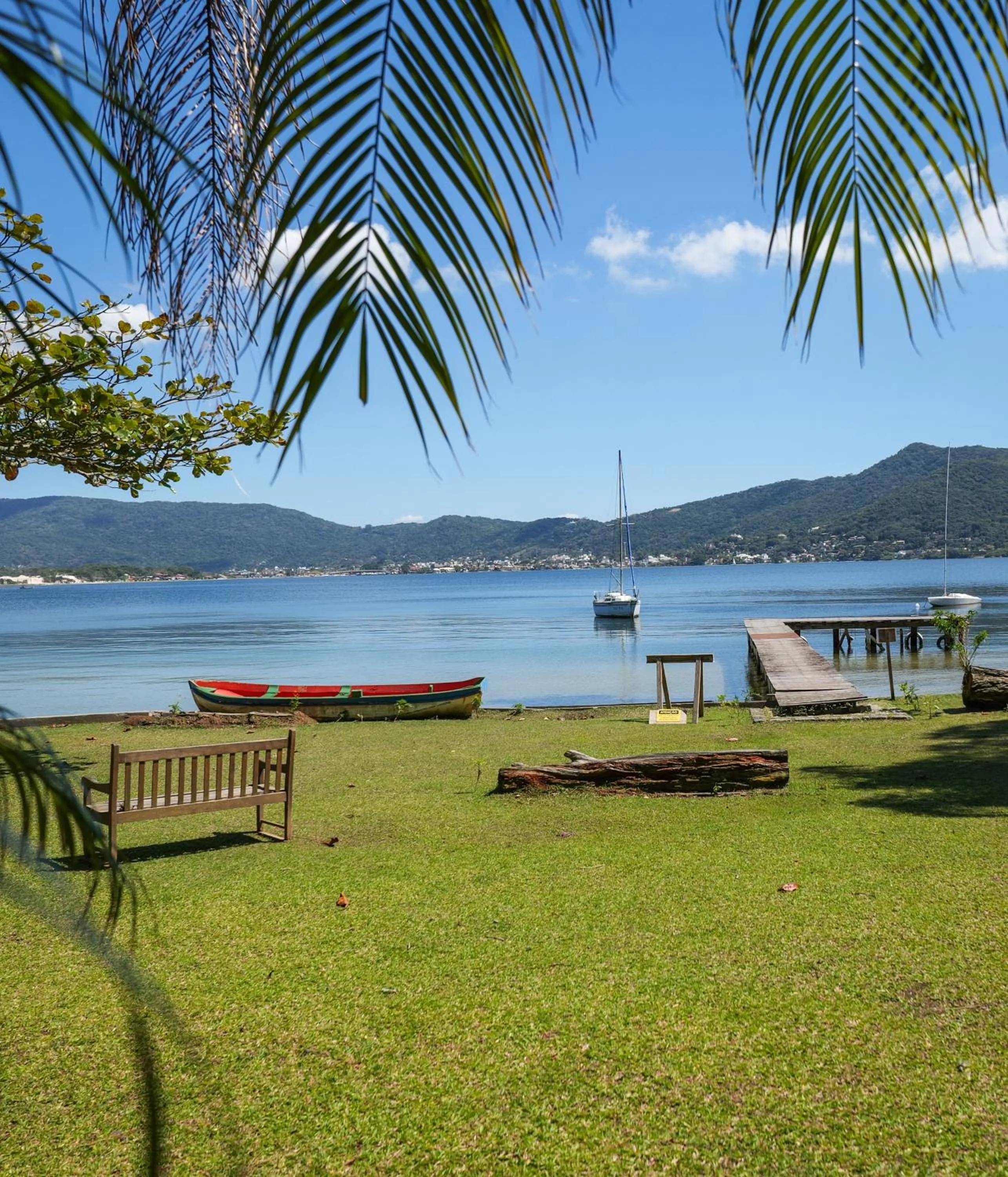 Lake view in Pousada Cabanas da Praia Mole