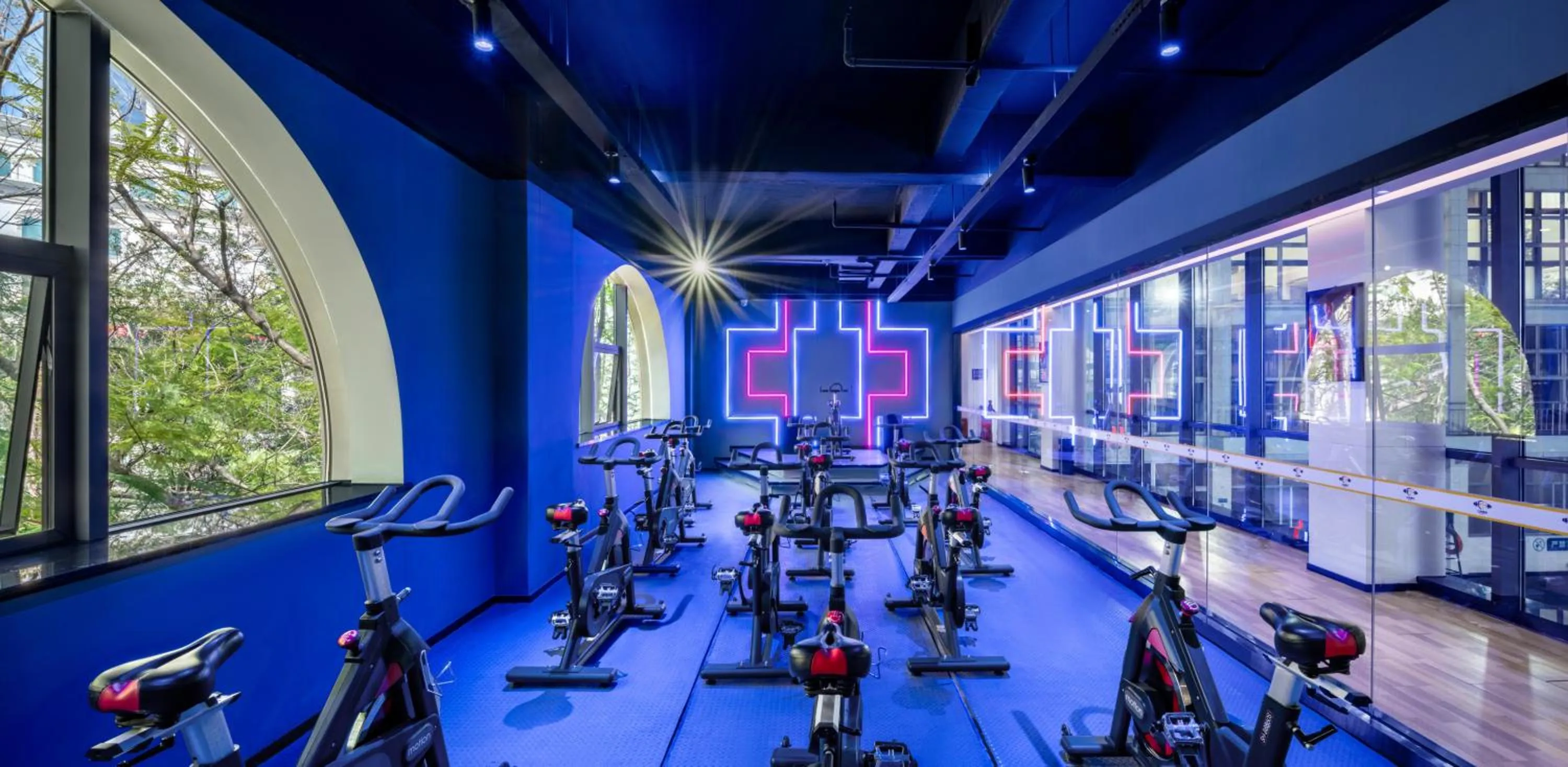 Fitness centre/facilities in Yun'an Huidu Hotel