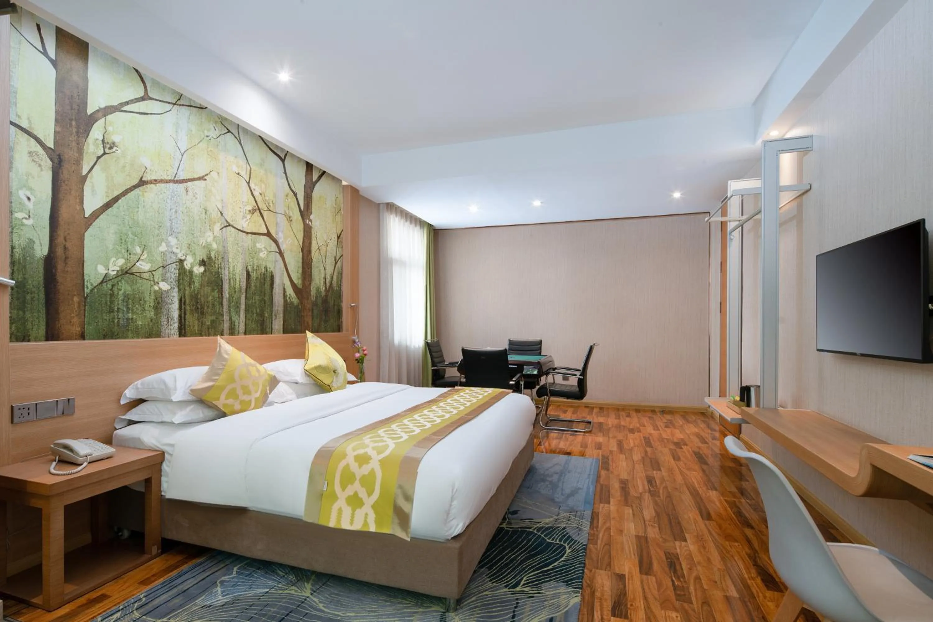 Bed in Yun'an Huidu Hotel