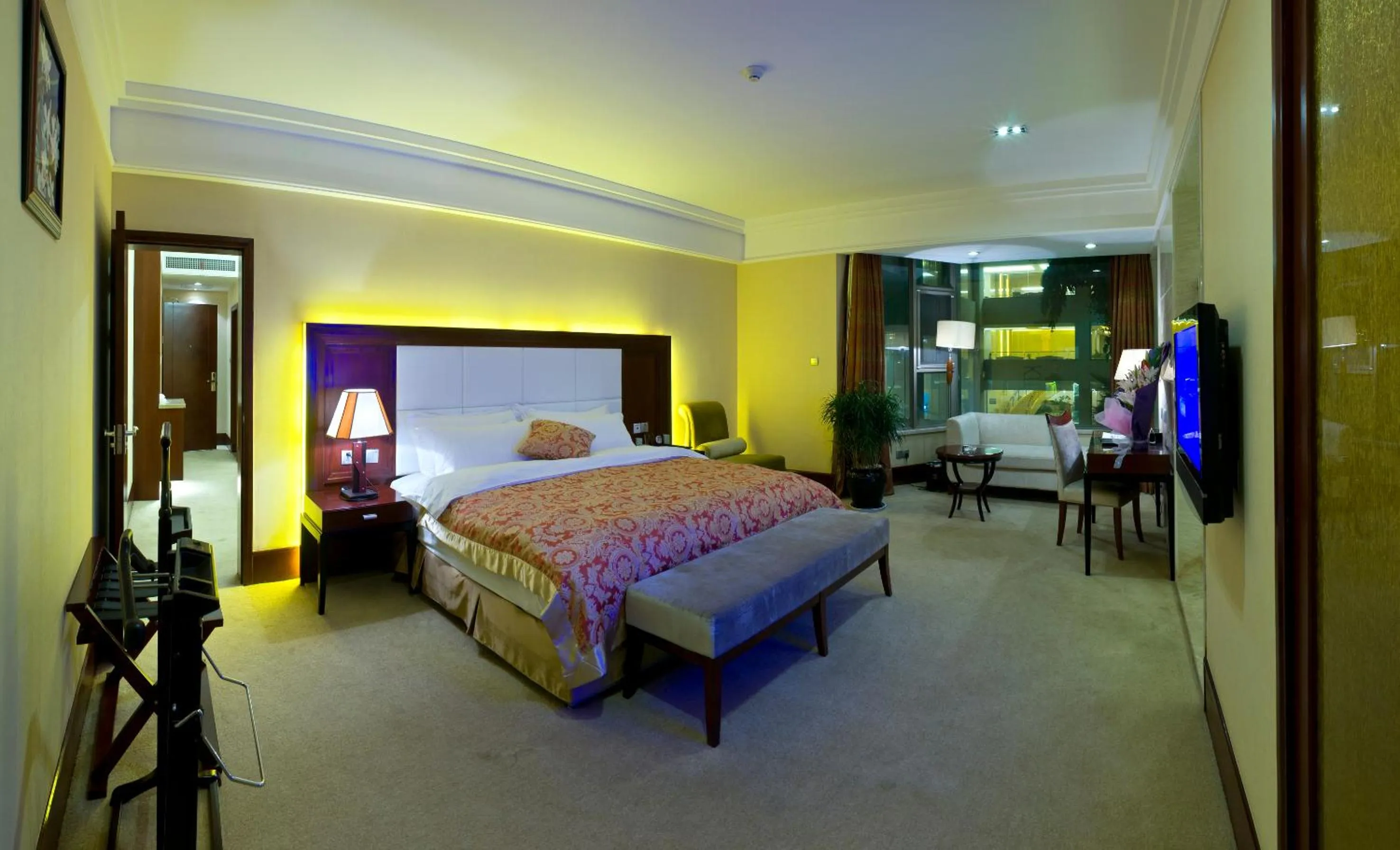 Bed in Yun'an Huidu Hotel