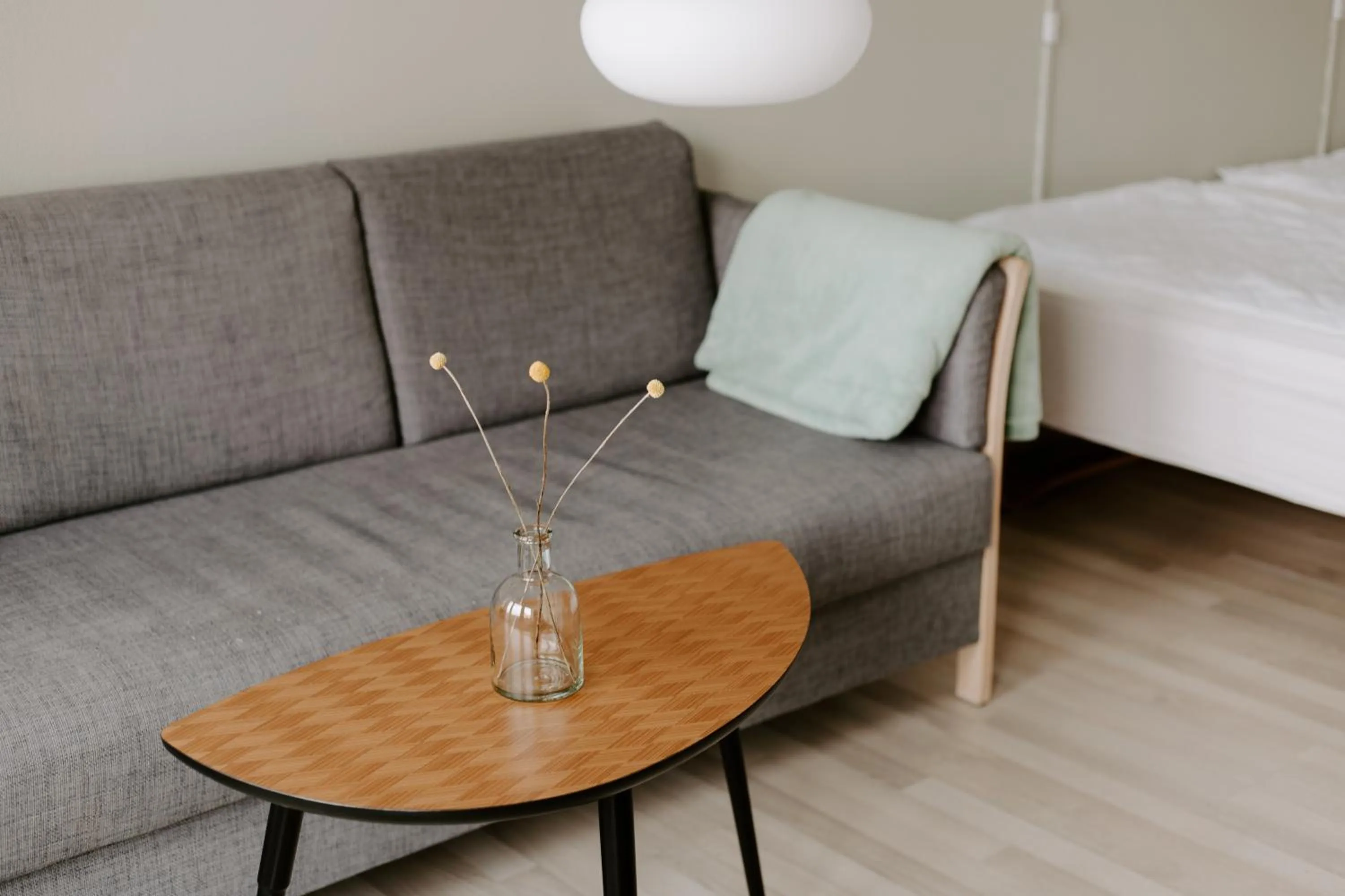 Seating area, Bed in Hotel Sandvig Havn