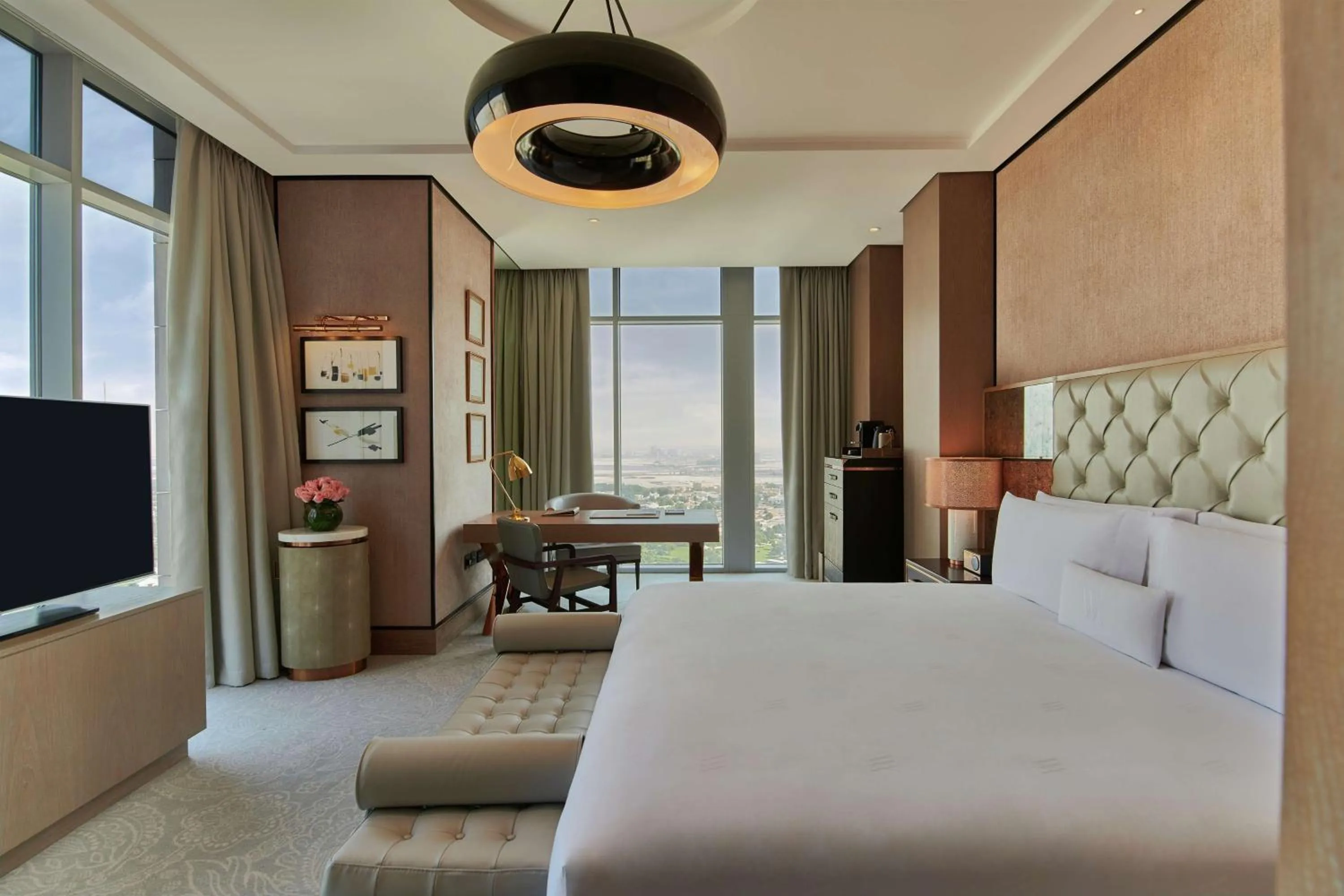 Bed in Waldorf Astoria Dubai International Financial Centre