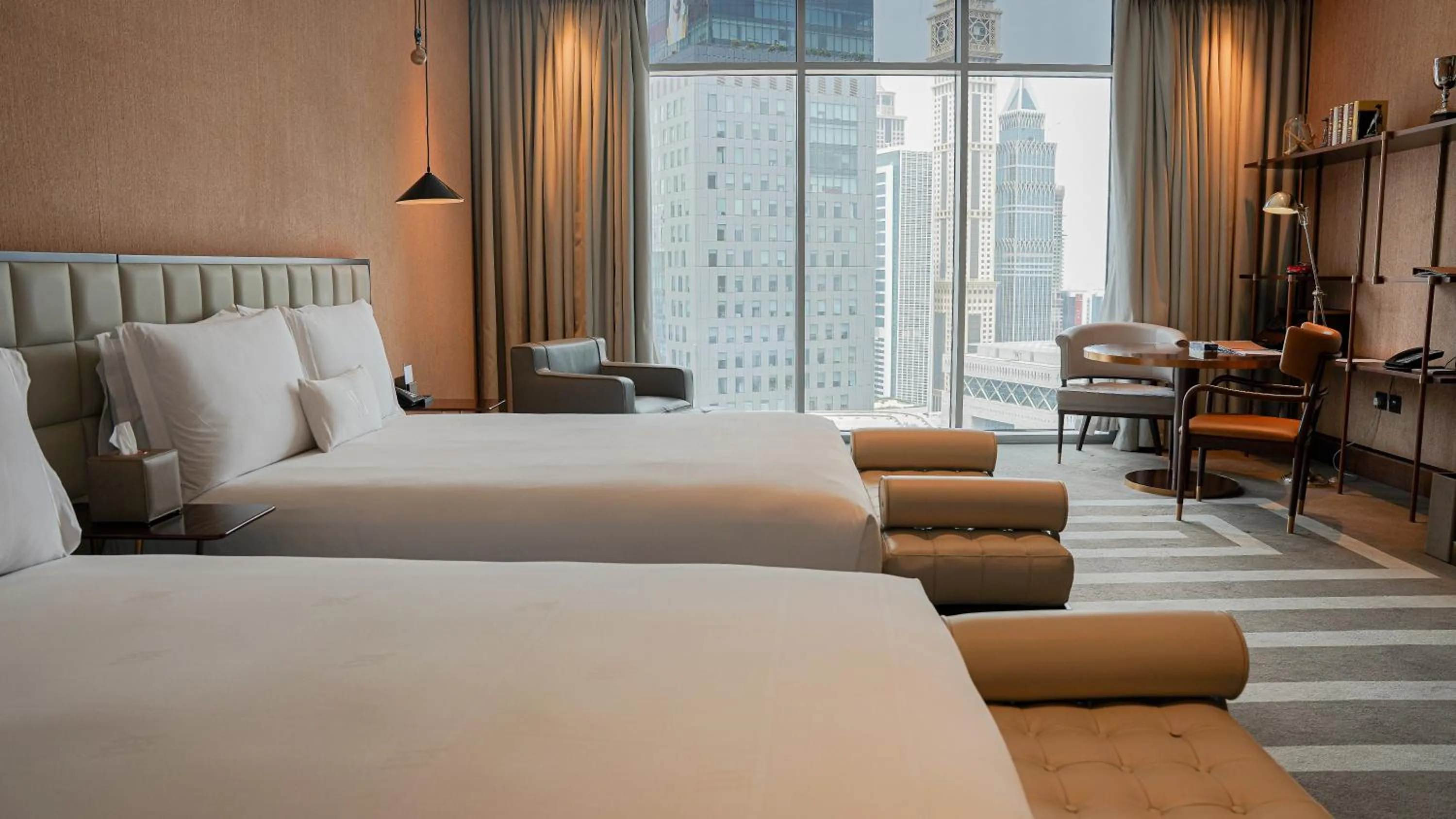 Bed in Waldorf Astoria Dubai International Financial Centre