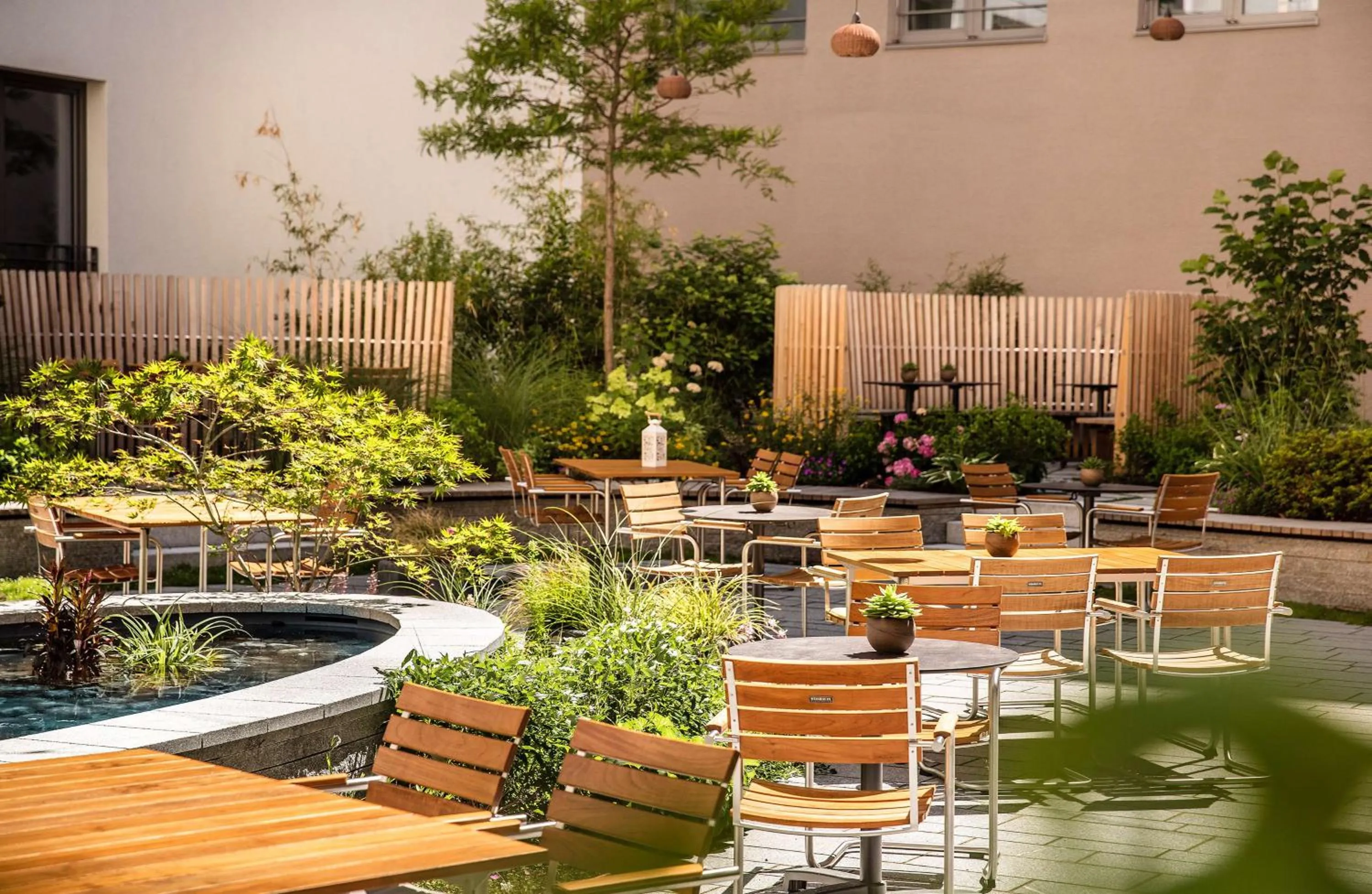 Inner courtyard view in Hilton Garden Inn Mannheim